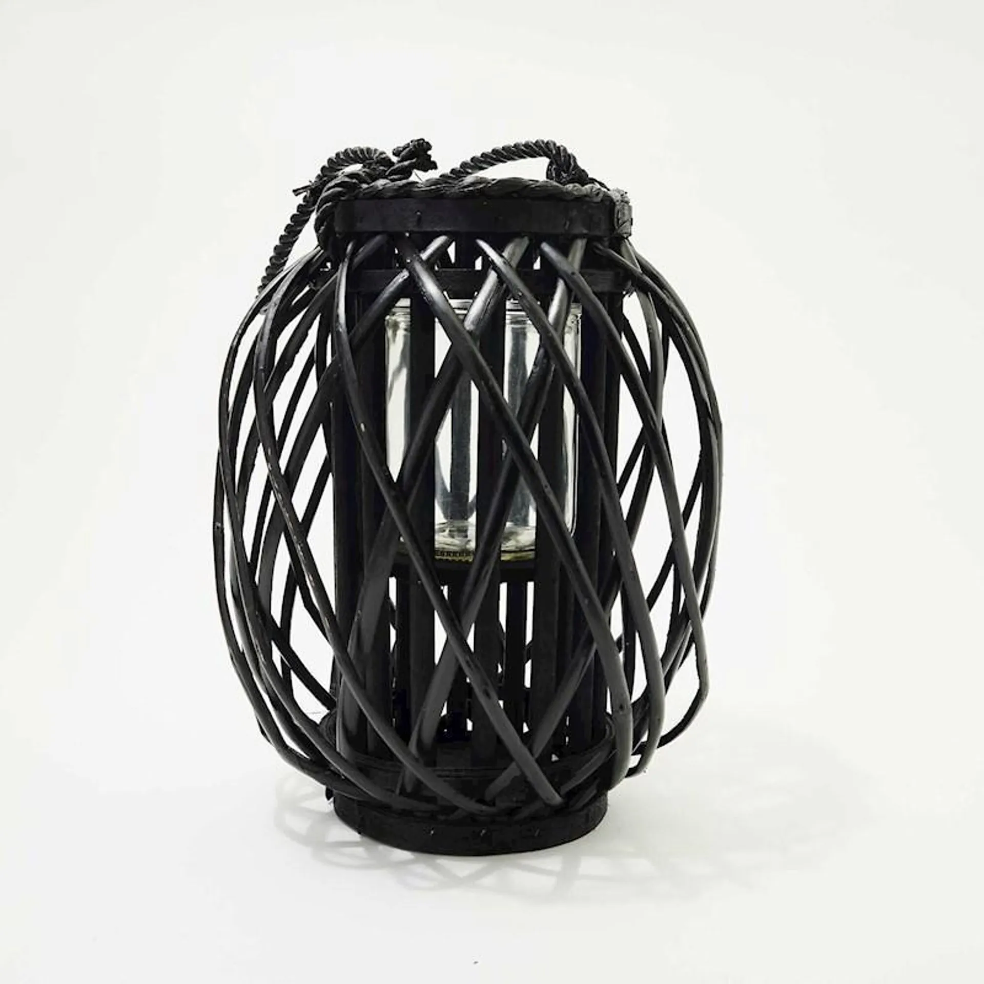 Willow Lantern Black 23x30cm