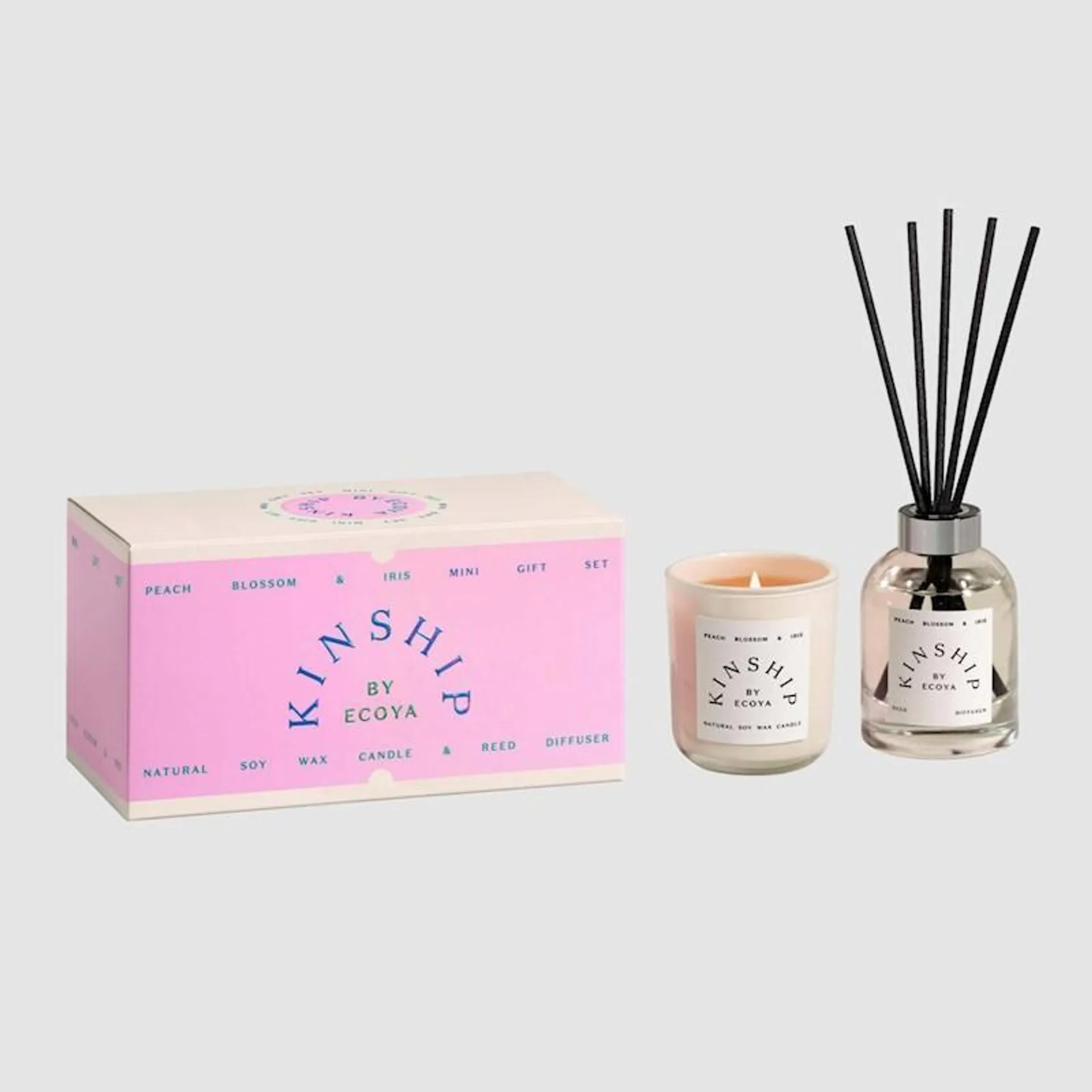 Kinship by Ecoya Mini Gift Set Peach Blossom & Iris