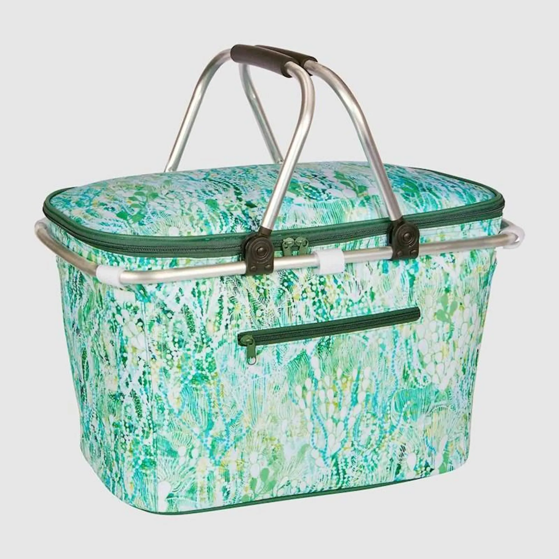 Lucas & Hunter Sea Meadow Picnic Cooler Bag Soft Green