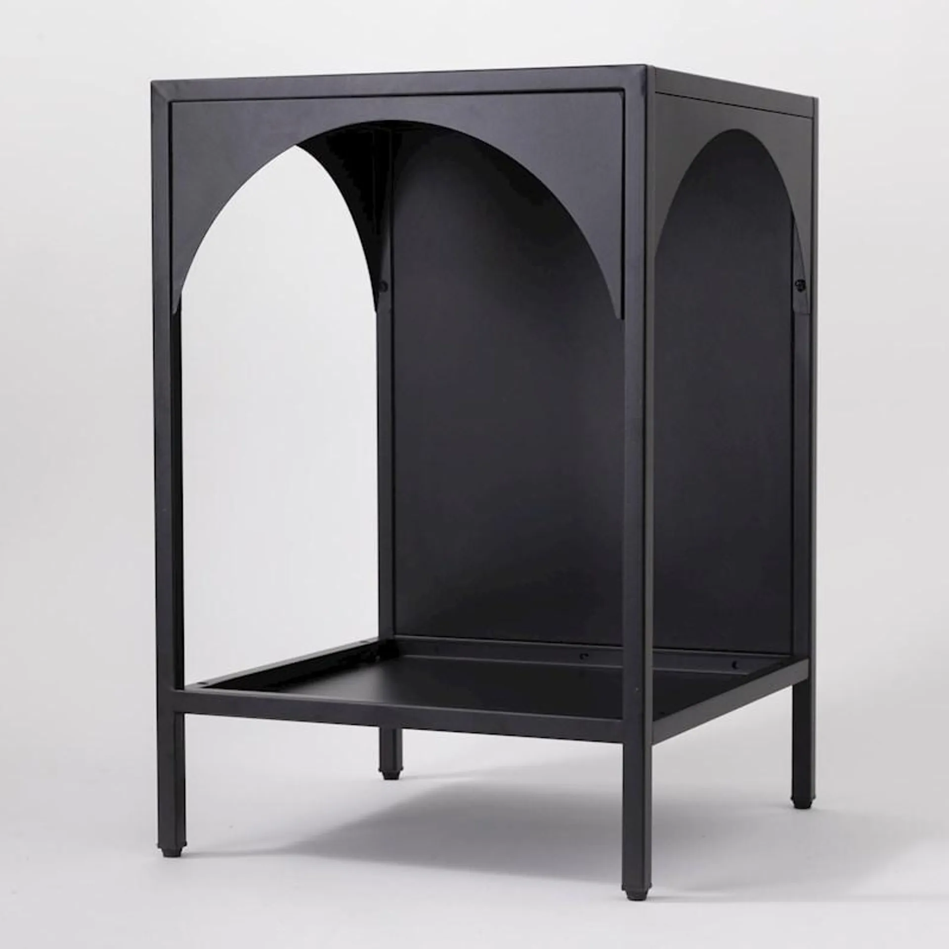 Urban Trends Neville Shelf Black 2 Tier