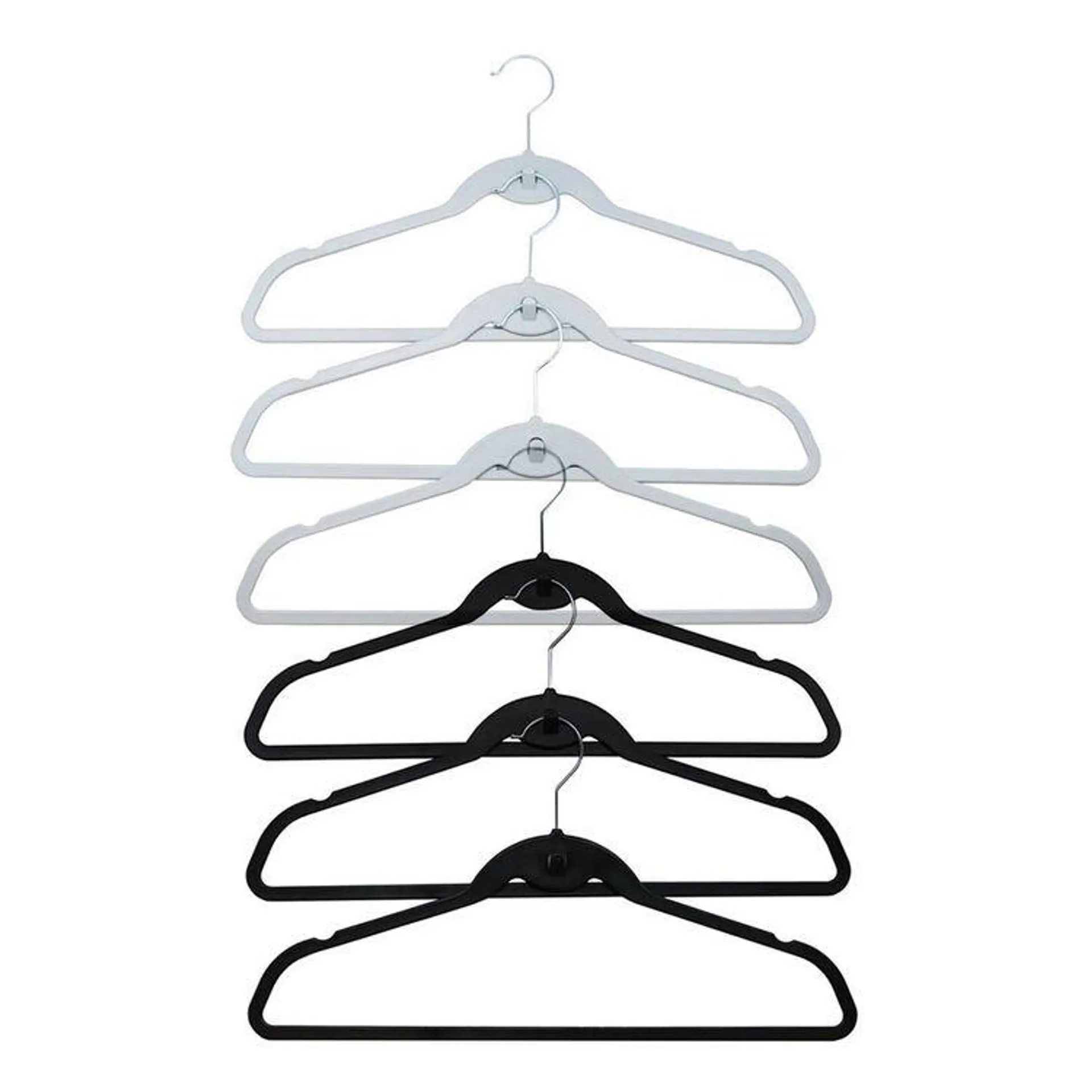 Boxsweden Plastic Space Saving Hangers 10 Pack Assorted