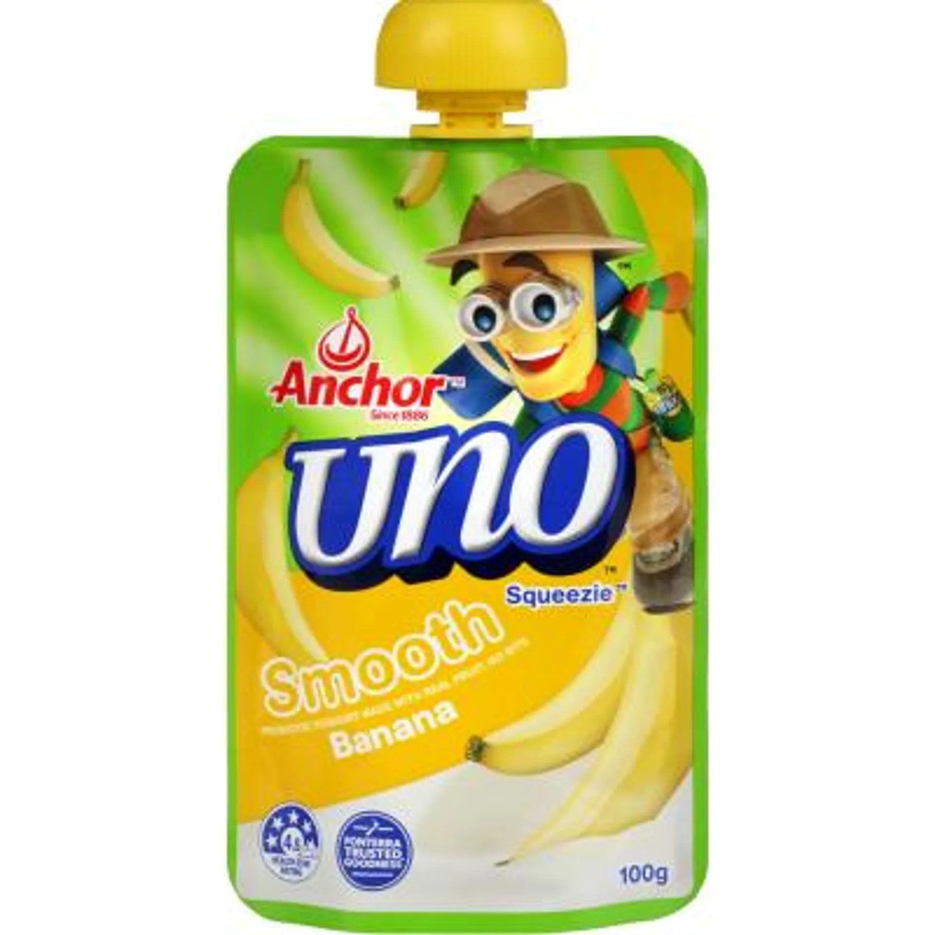 Anchor Uno Squeezie Smooth Banana Yoghurt