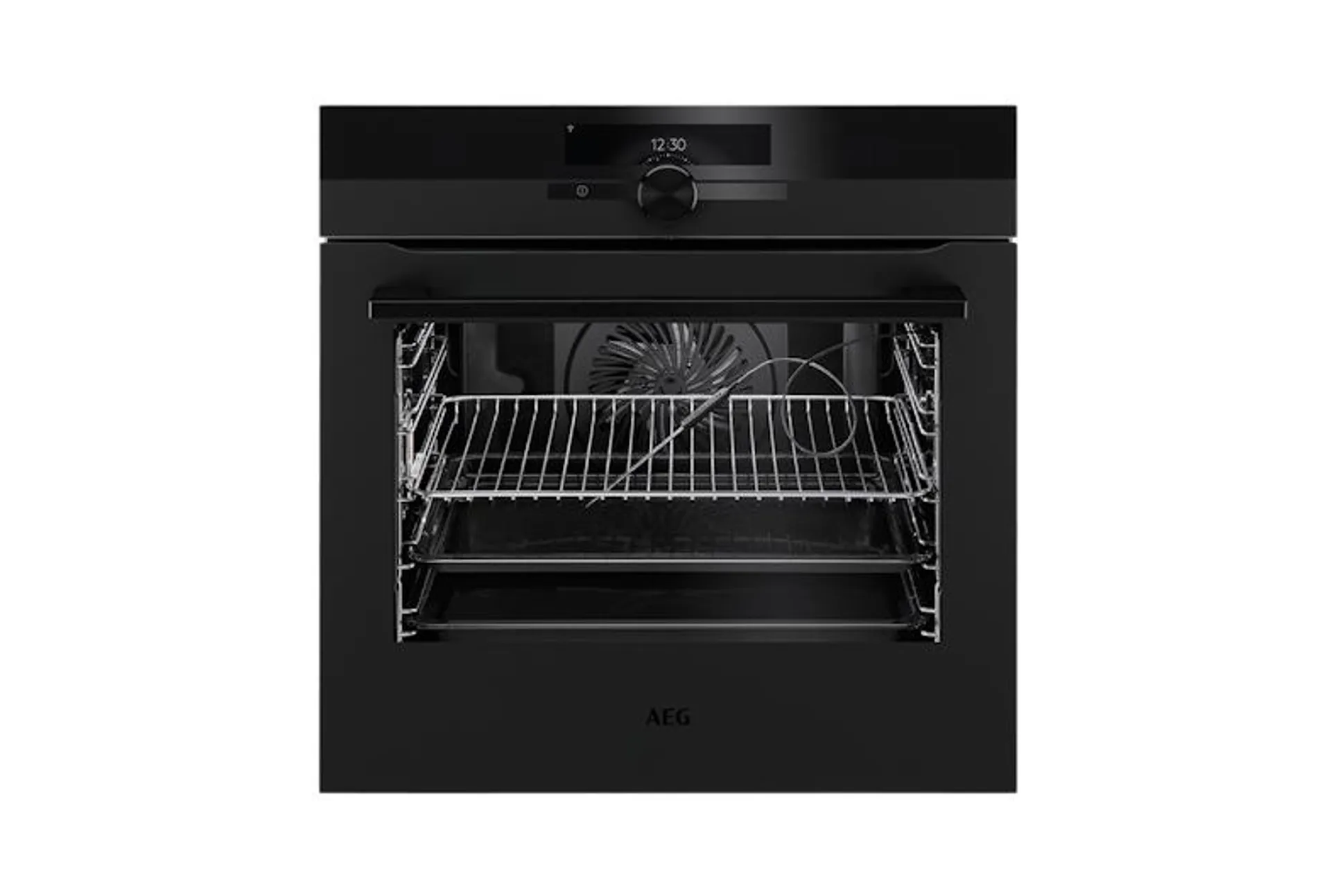 AEG 60cm Pyrolytic 17 Function Built-In Oven - Matte Black (BPK94733PT) with SenseCook and Assisted Cooking