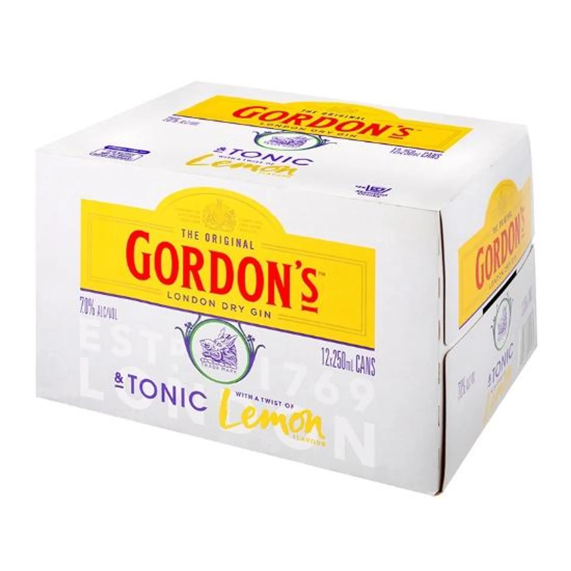 Gordon's Gin & Tonic 7% Cans 12x250ml