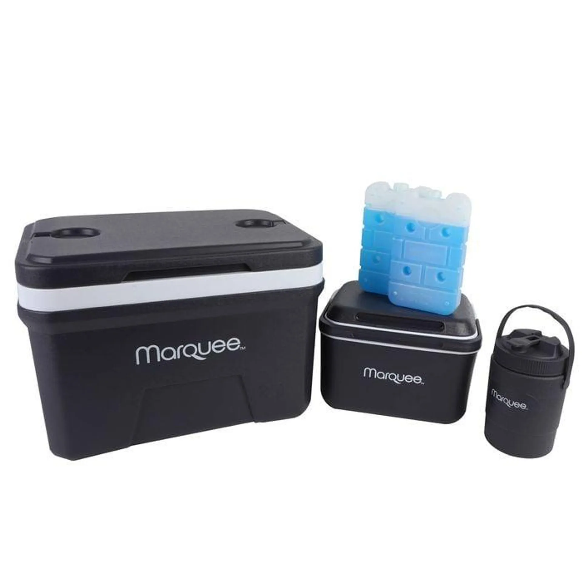 Marquee 5 Piece Hard Cooler & Ice Brick Set