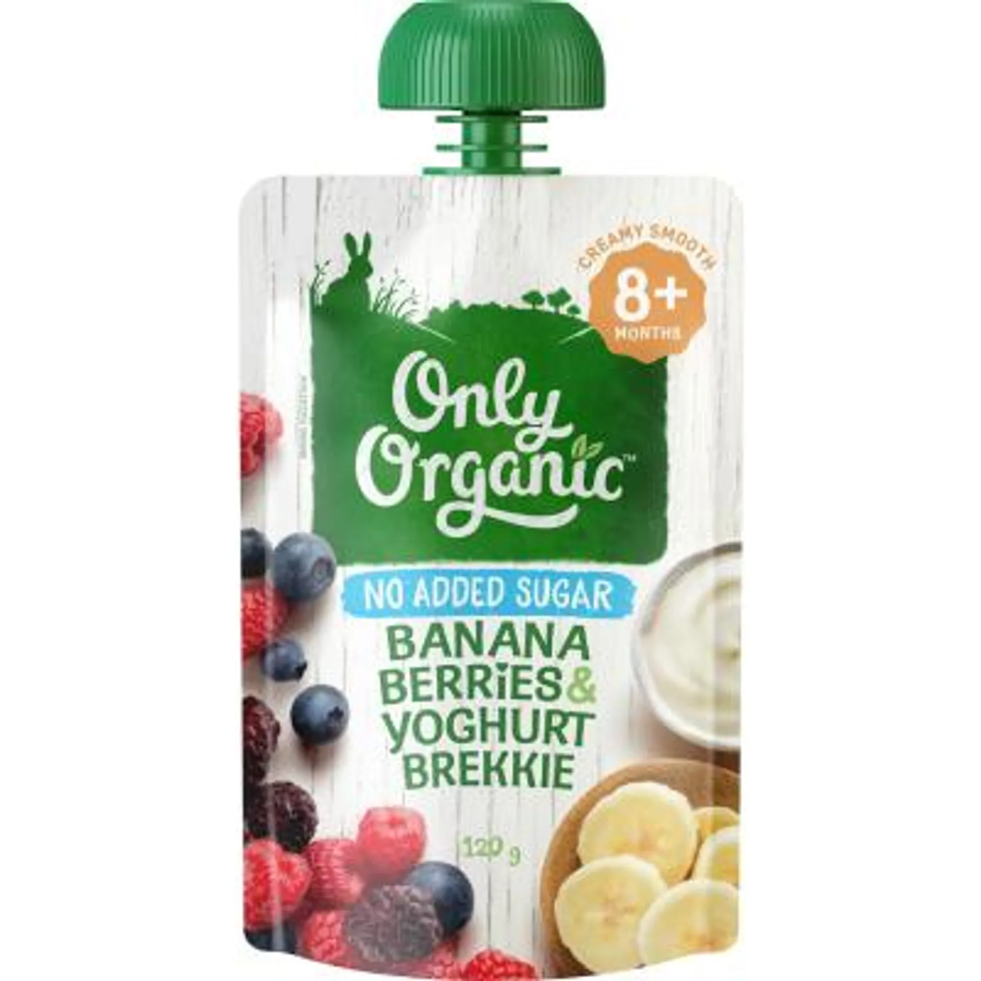 Only Organic Banana Berries & Yoghurt Brekkie 8+ Months