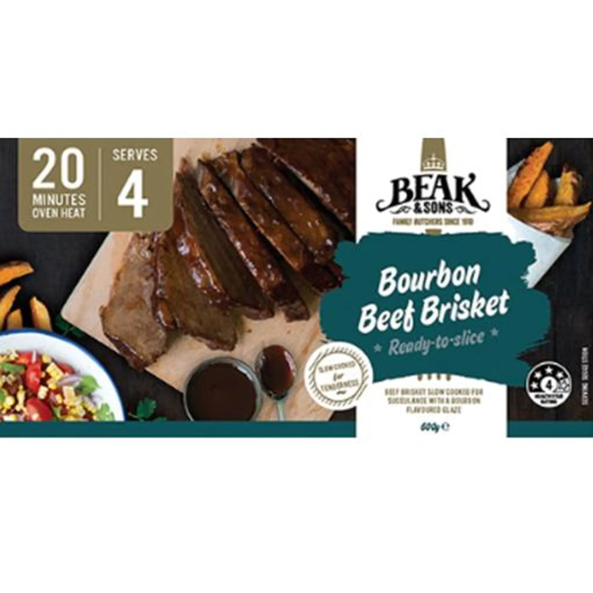 Beak & Sons Bourbon Beef Brisket 600g