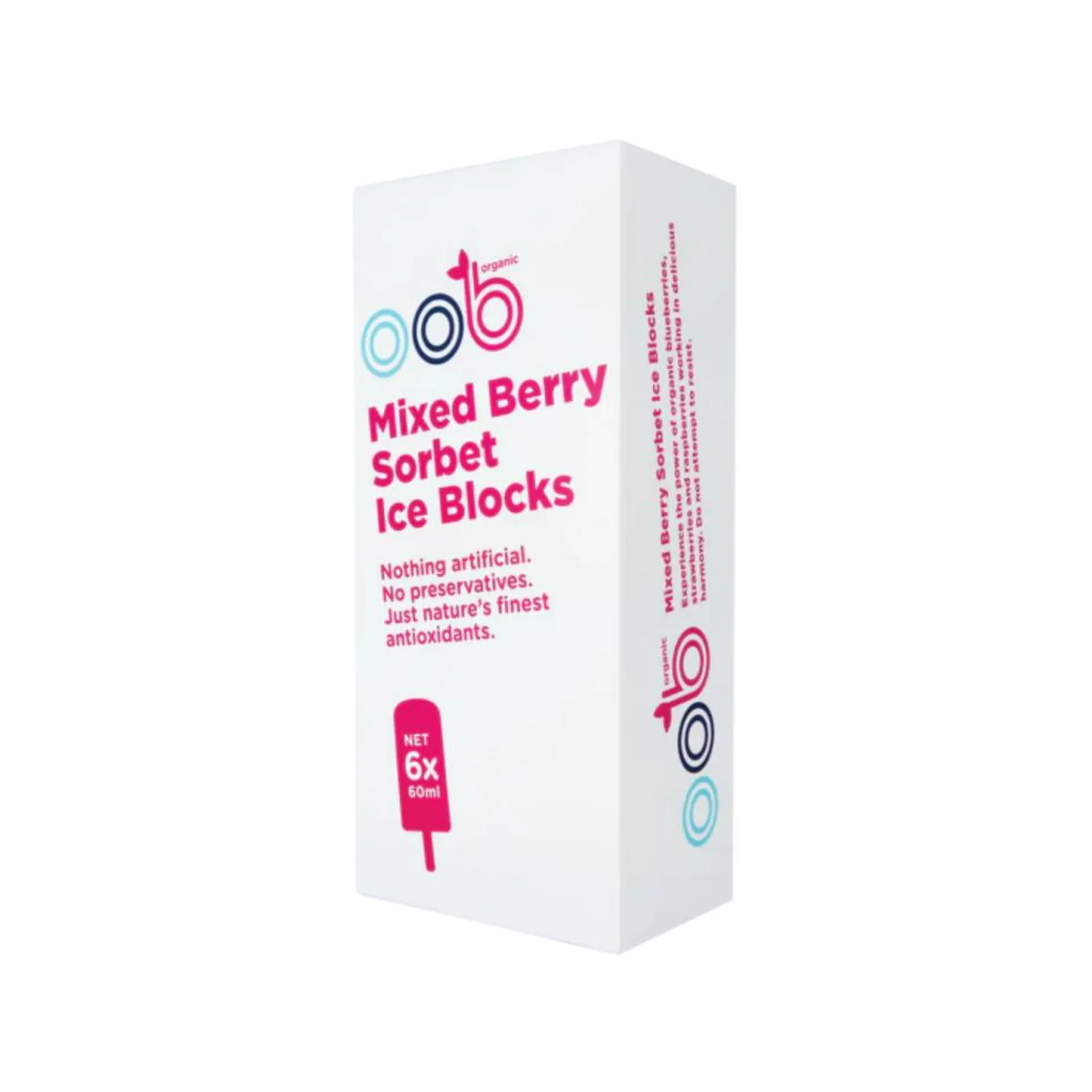 OOB Organic Iceblock Mixed Berry 6Pk