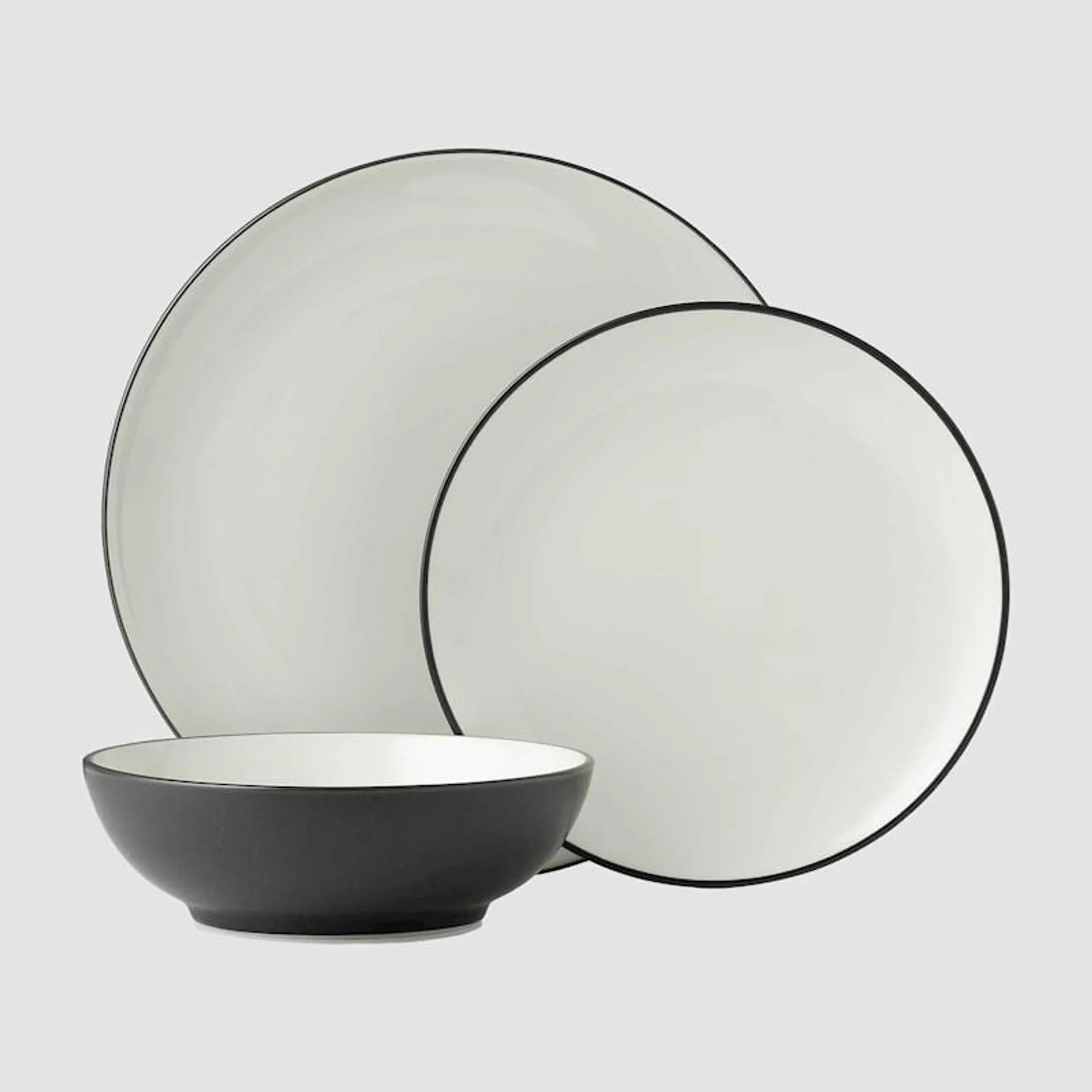 Noritake Colorwave Graphite 12pc Dinner Set