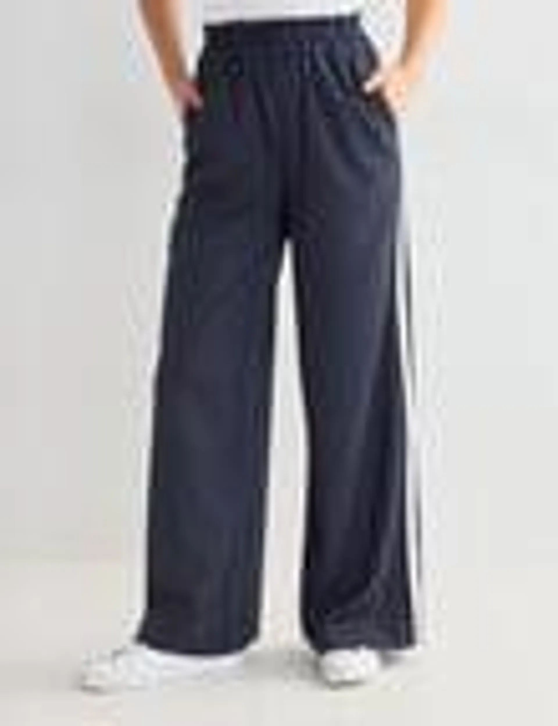 Whistle Sport Stripe Jog Pant, Short Length, Navy Pinstripe