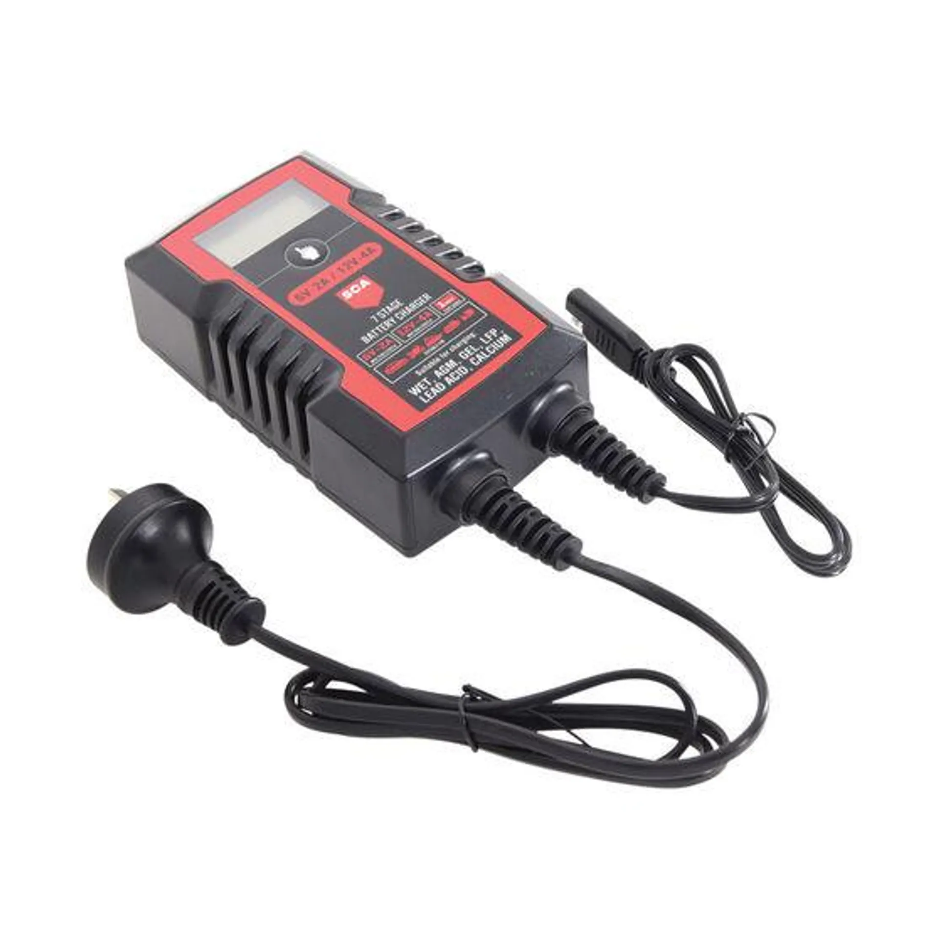 SCA 6/12V 2/4 Amp Battery Charger