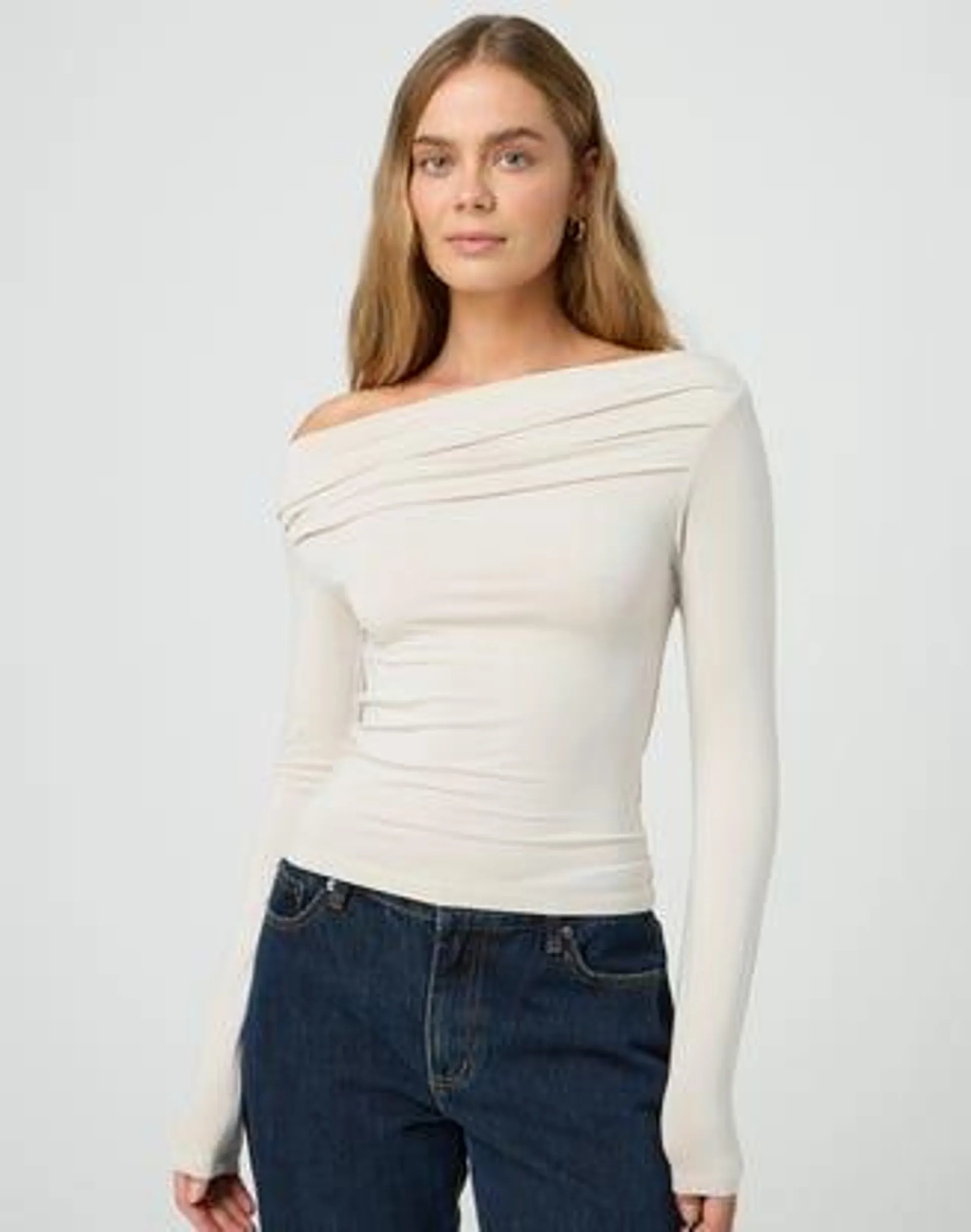 Ruched Off The Shoulder Top