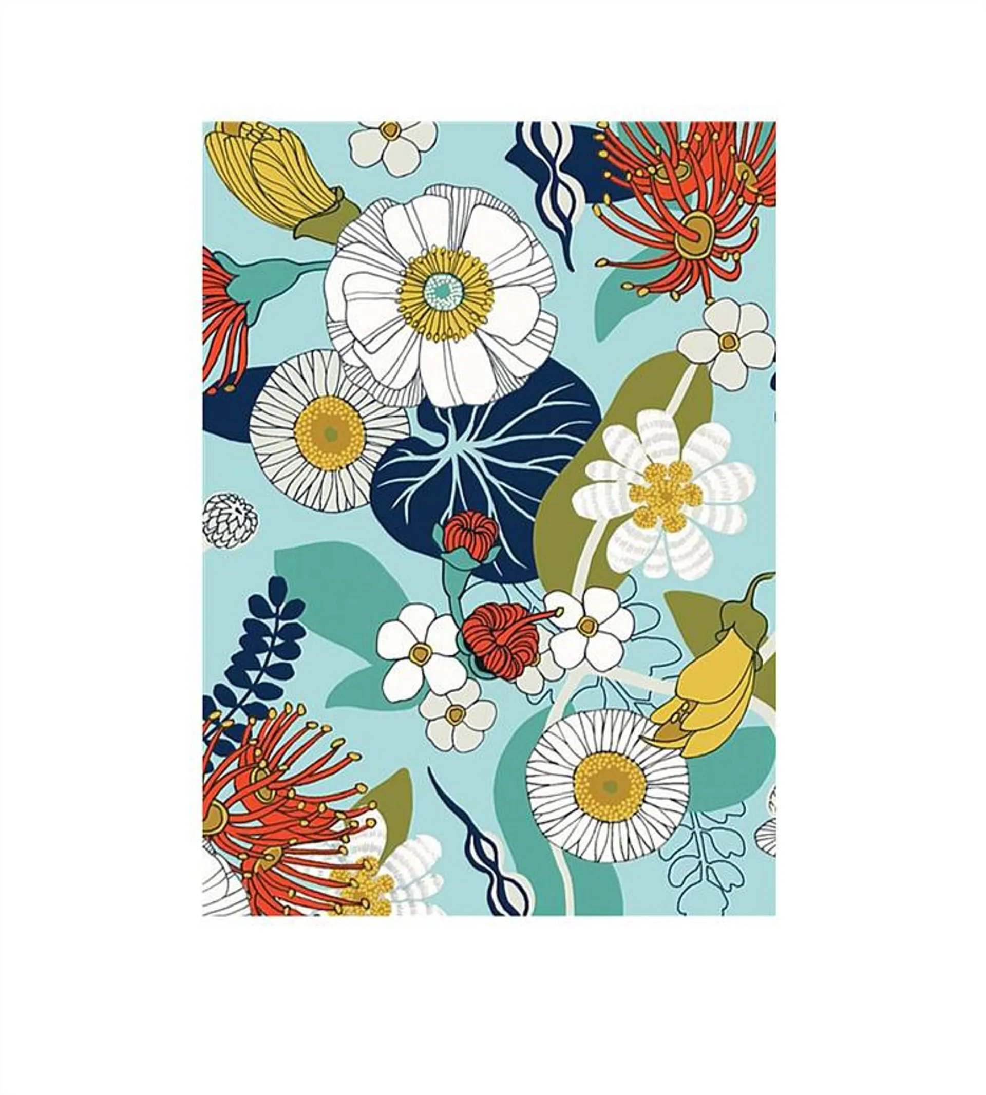 Live Wires Lens Cloth South Island Flowers