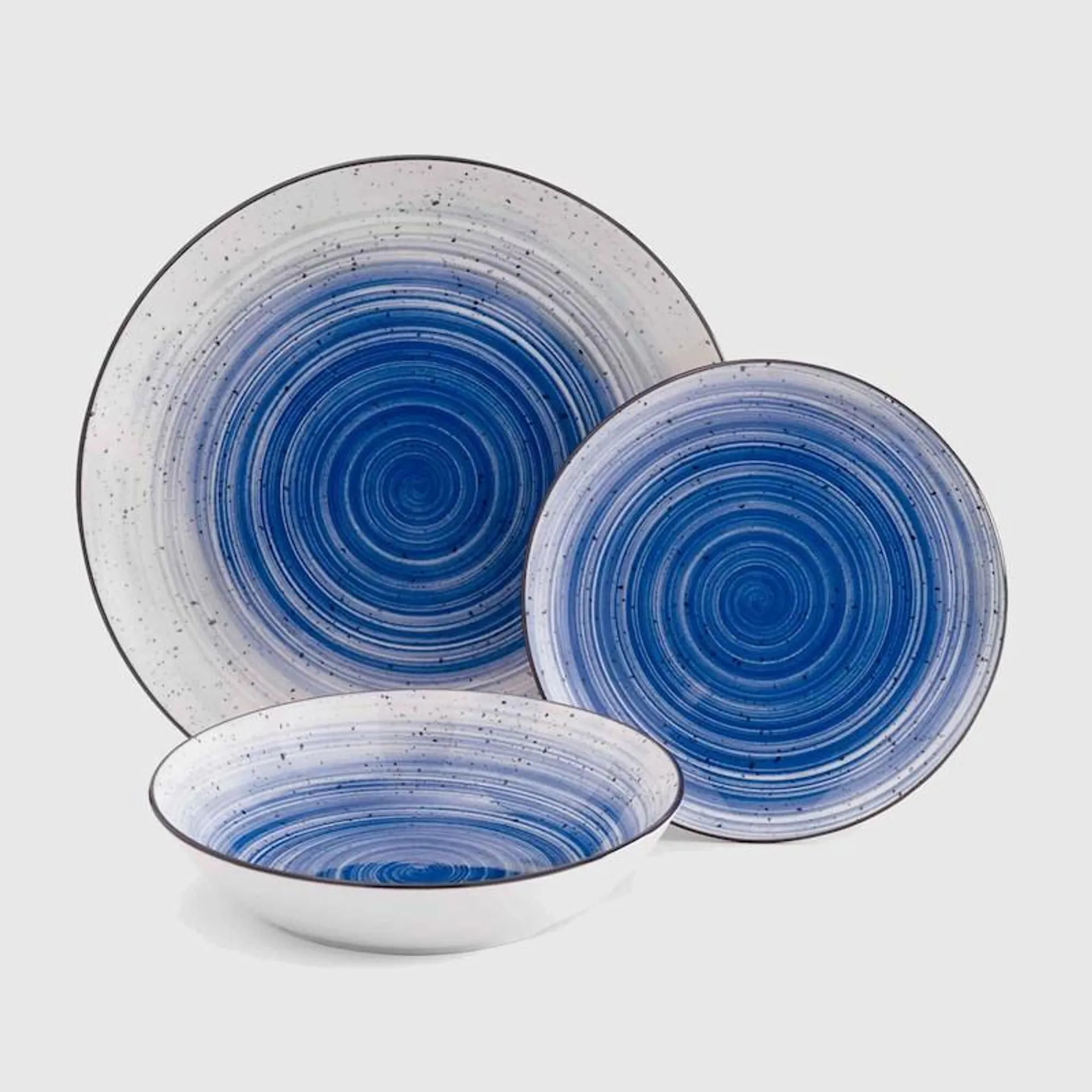 Pure Table Top Fiesta Dinner Set 12 Piece Blue