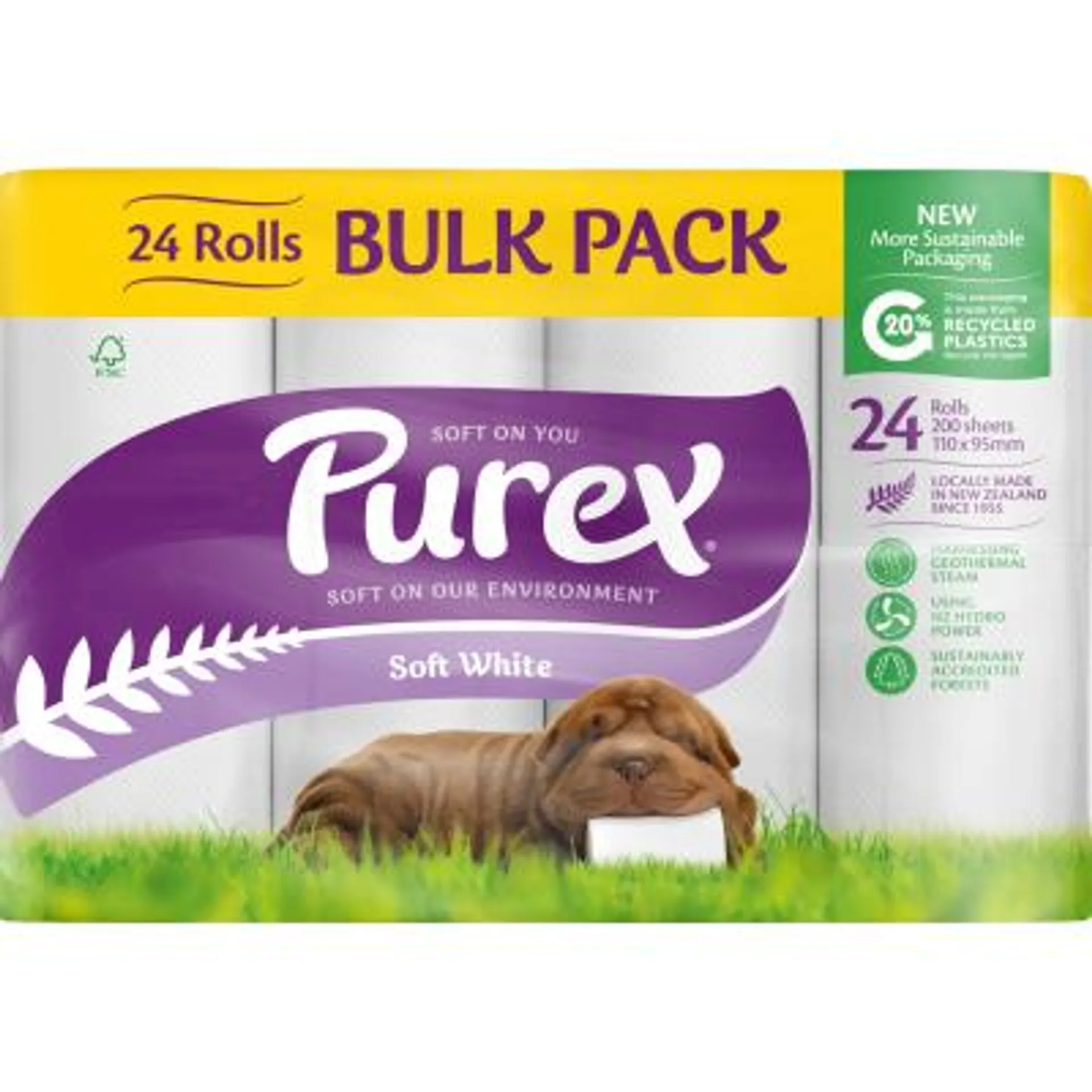 Purex Soft White 2 Ply Toilet Rolls