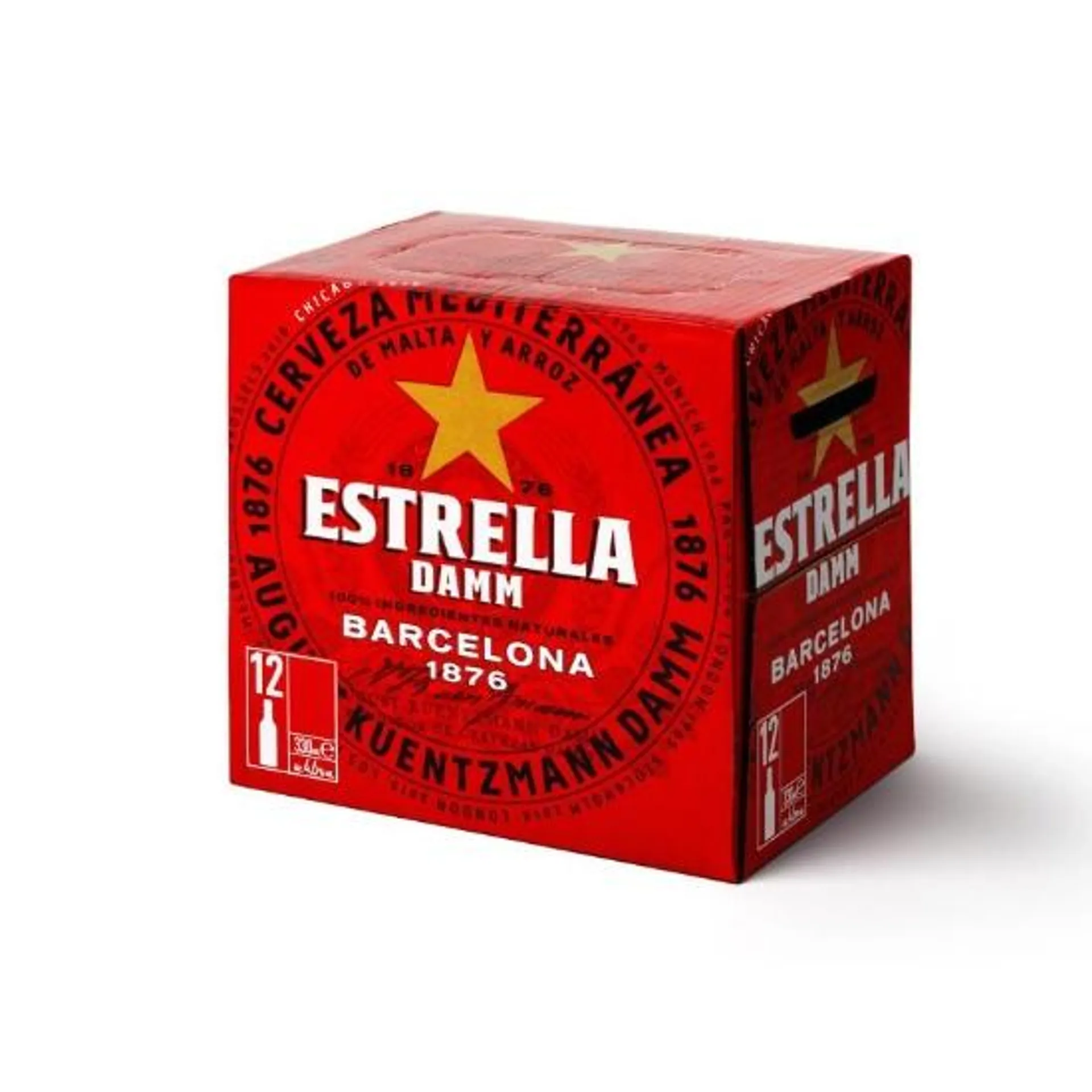 Estrella Damm Bottles 12x330ml