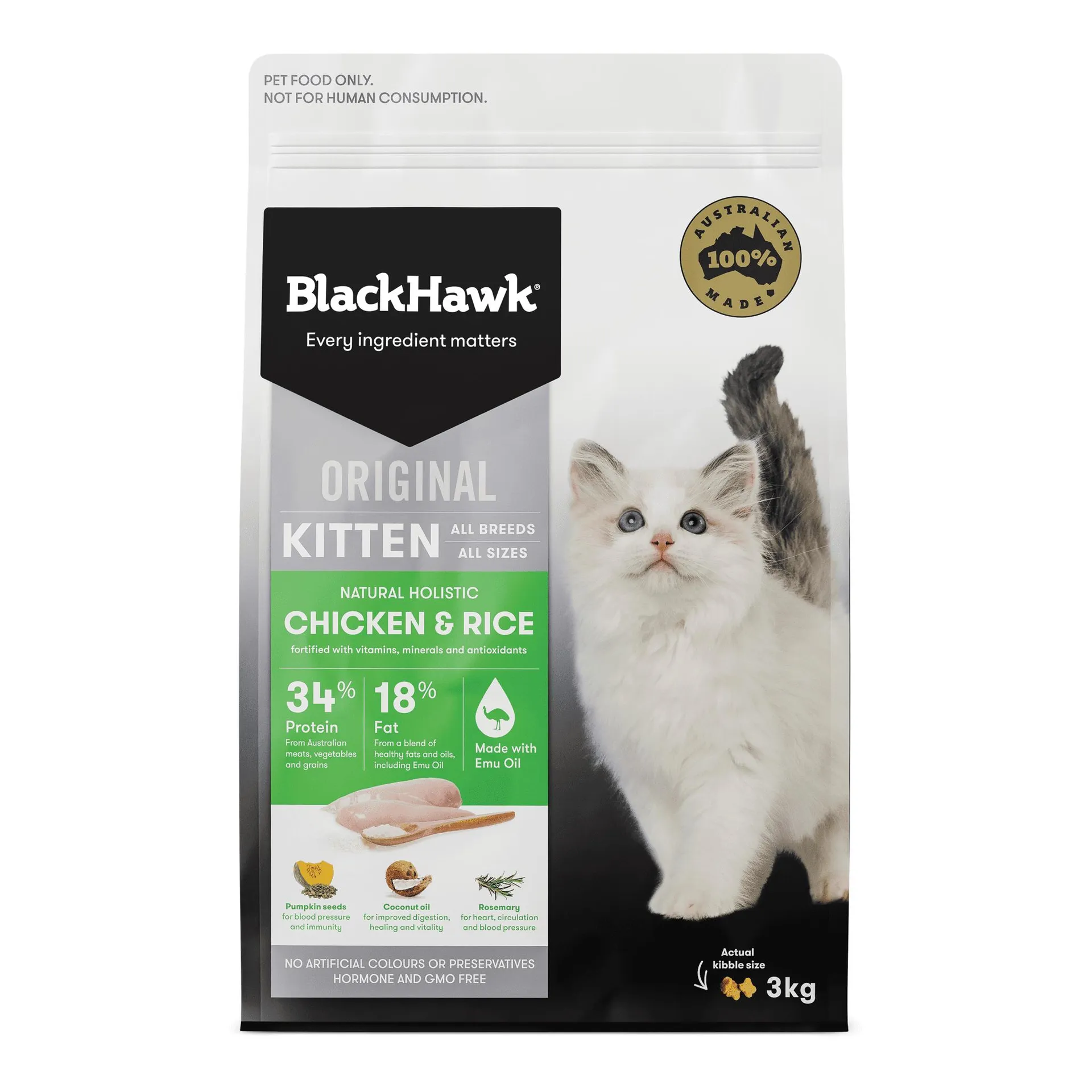 Black Hawk Original Kitten Chicken Dry Cat Food