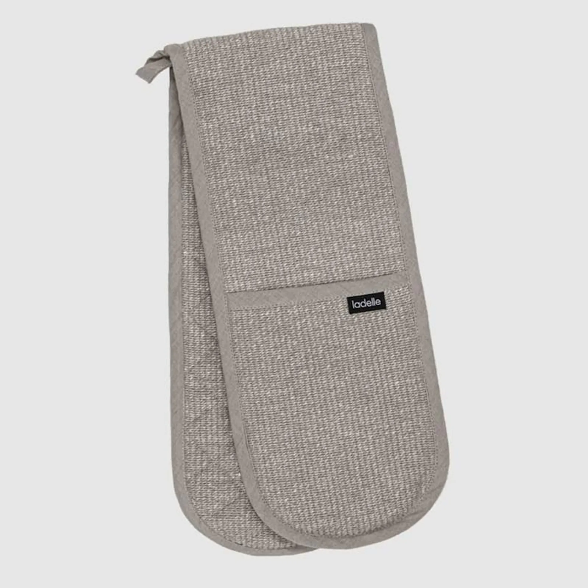 Just Home Wells Double Oven Glove Grey