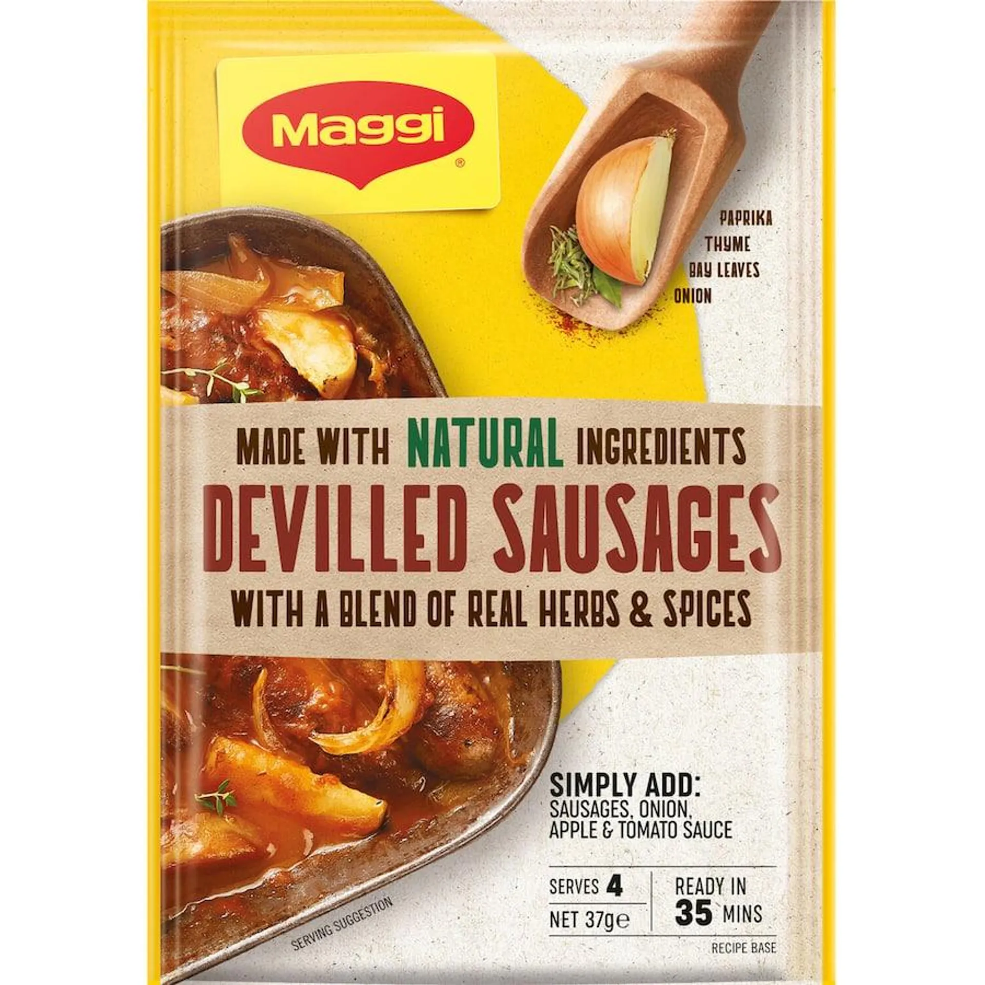 Maggi Recipe Base Devilled Sausages