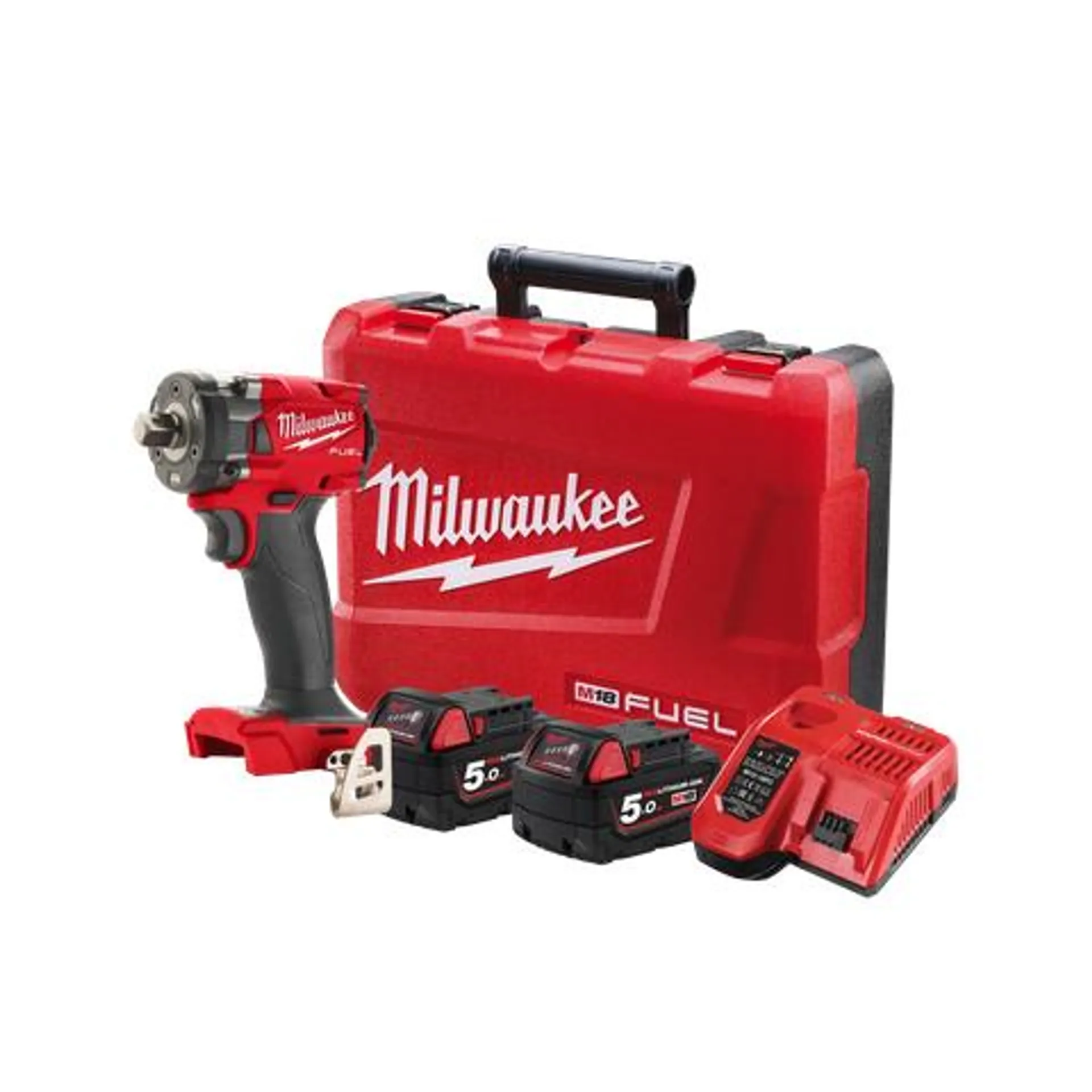 Milwaukee M18 FUEL Cordless Impact Wrench 1/2in 300Nm Pin Brushless 18v 5Ah