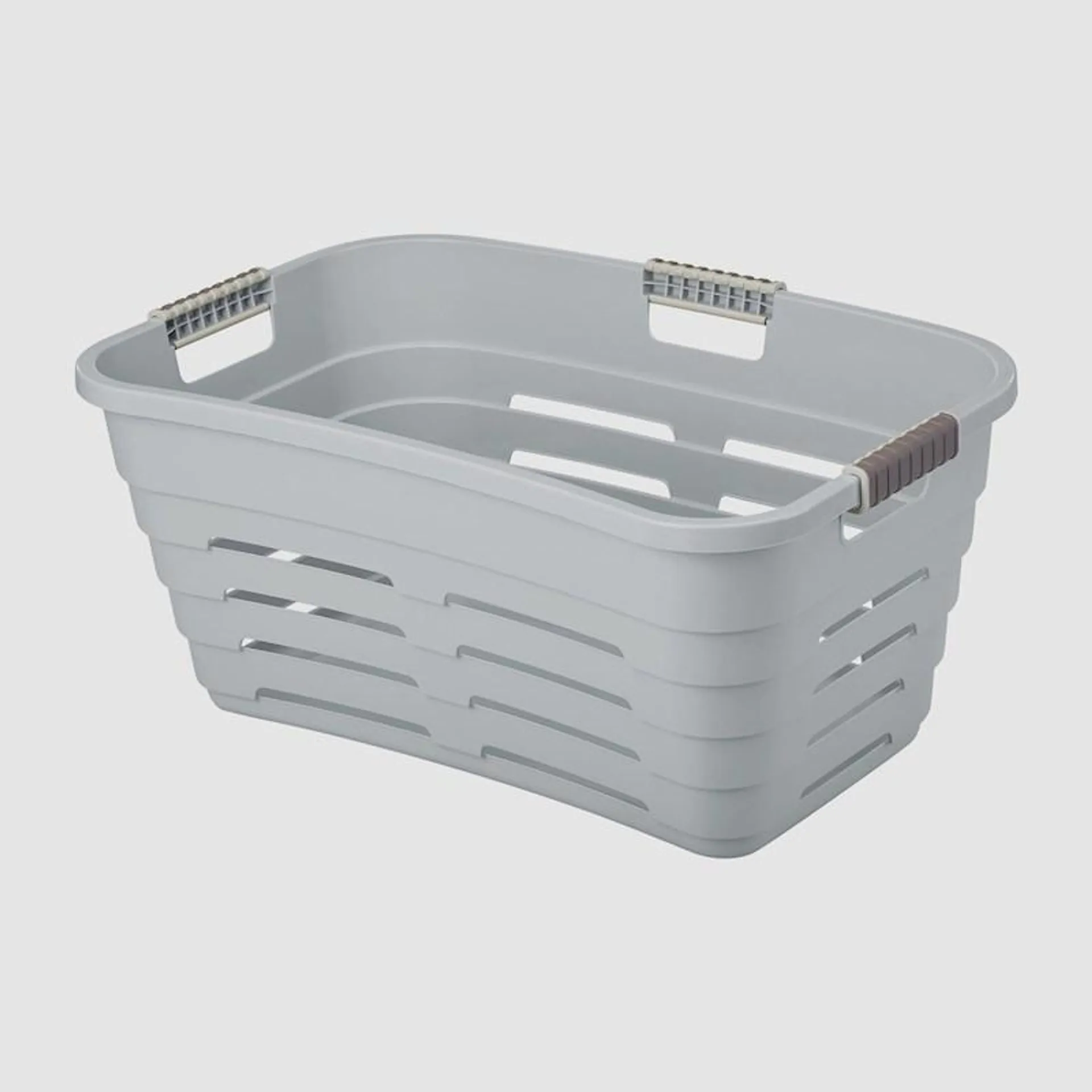 Tontarelli Maya Laundry Basket Ghost Grey 39 Litre