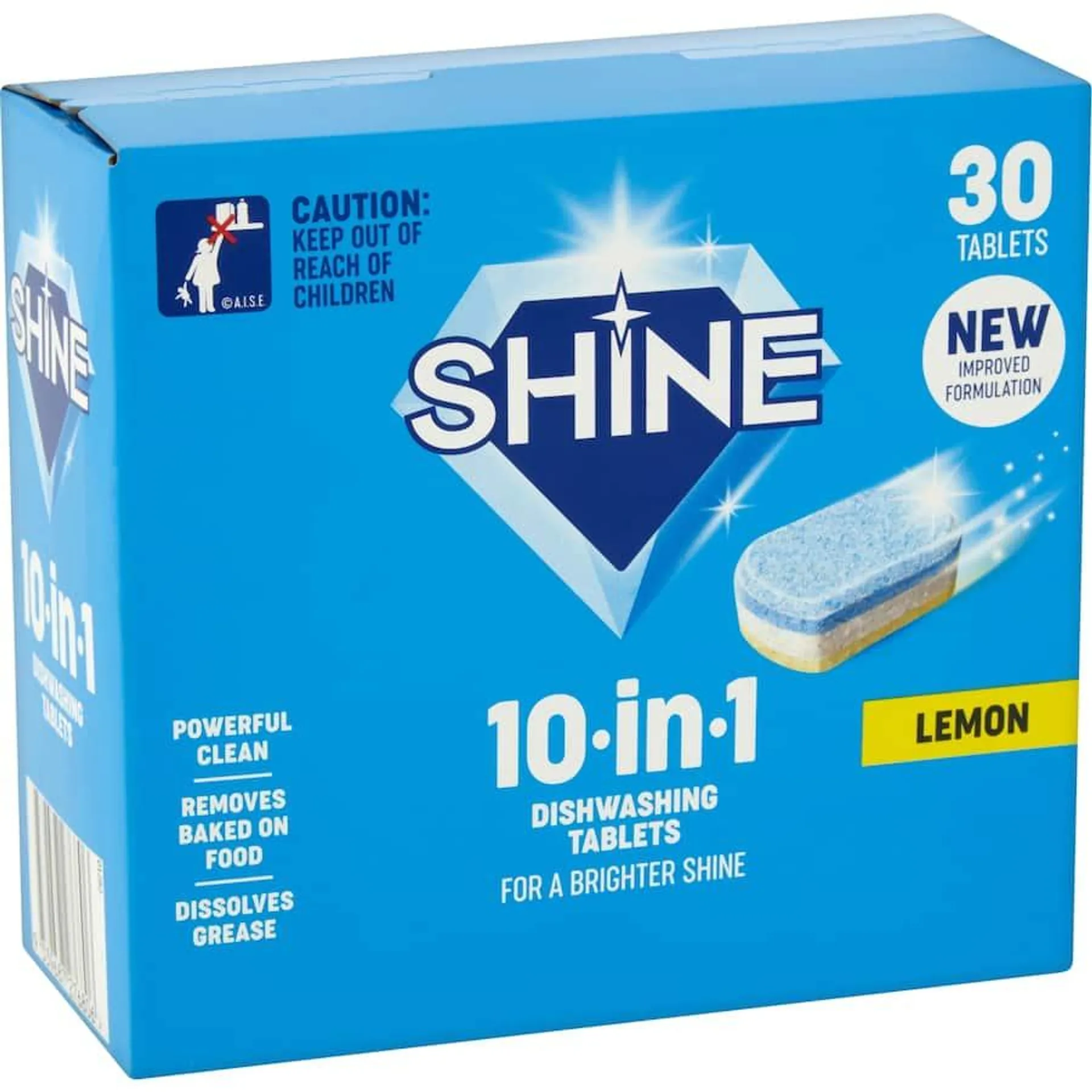 Shine 10 In 1 Dishwasher Tablets Lemon