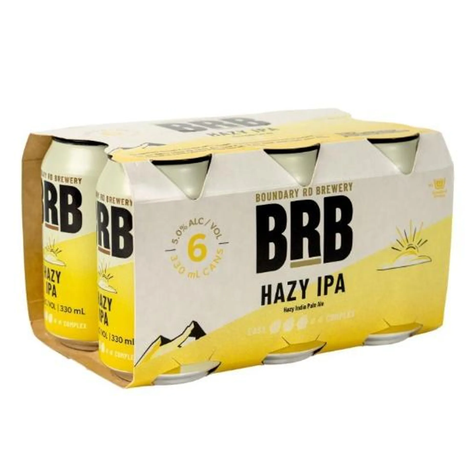 Boundary Road Brewery Hazy IPA Cans 6x330ml