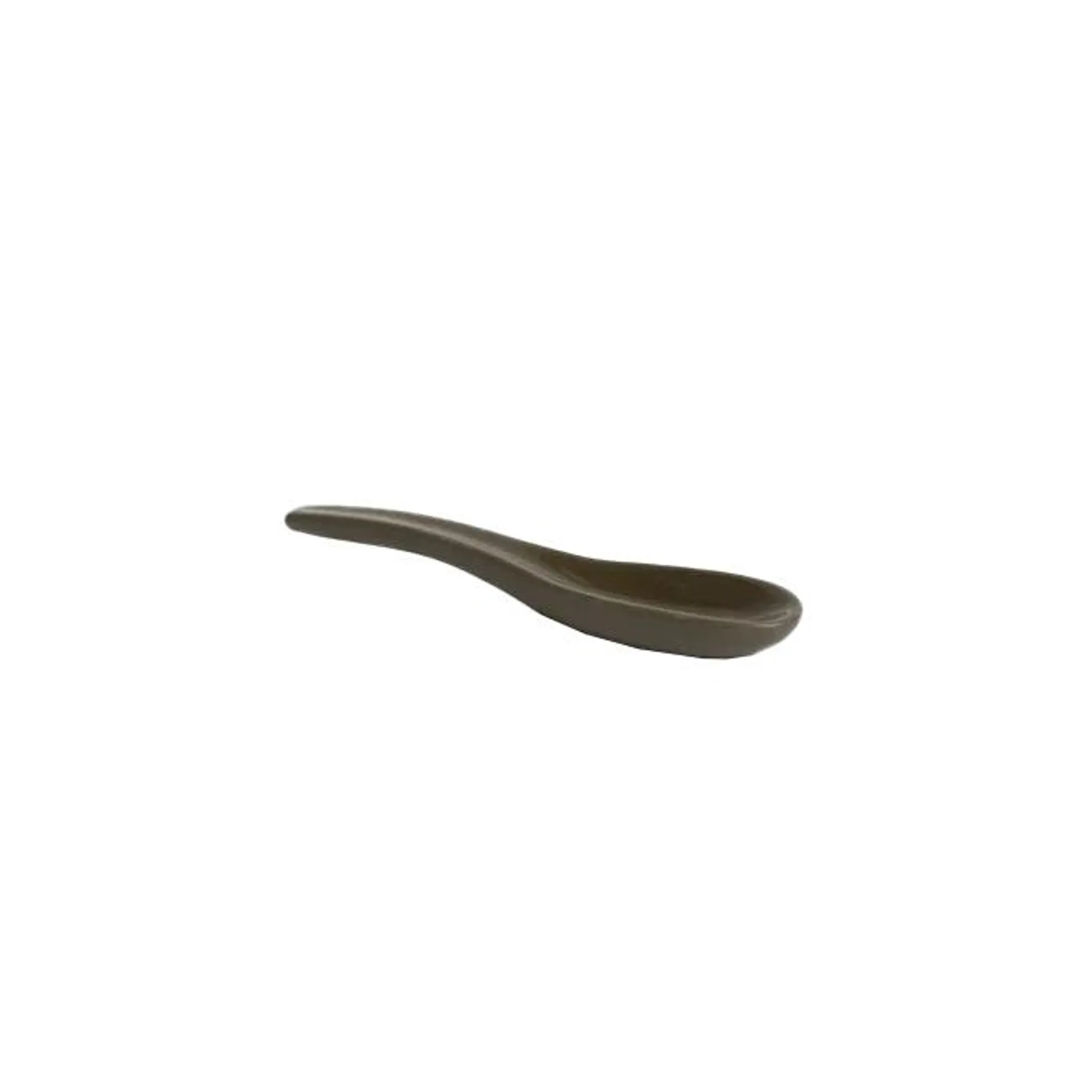 Ceramic spoon 10cm olive green