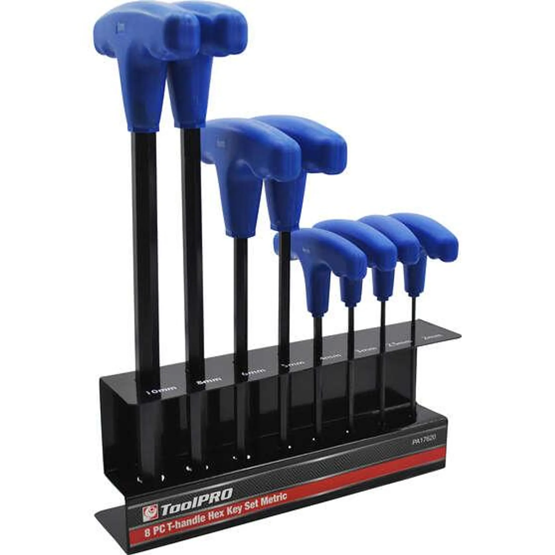 ToolPRO 8 Piece Metric T-Handle Hex Key Set