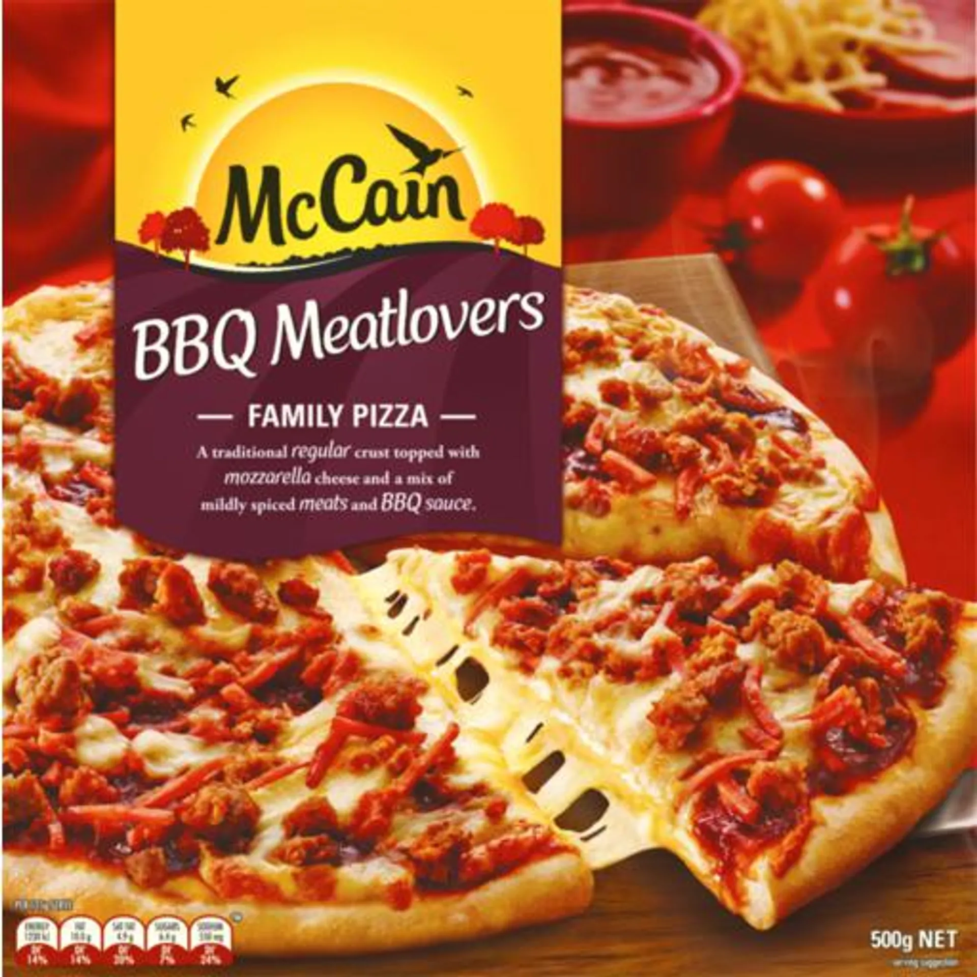 McCain Pizza BBQ Meatlovers 500g
