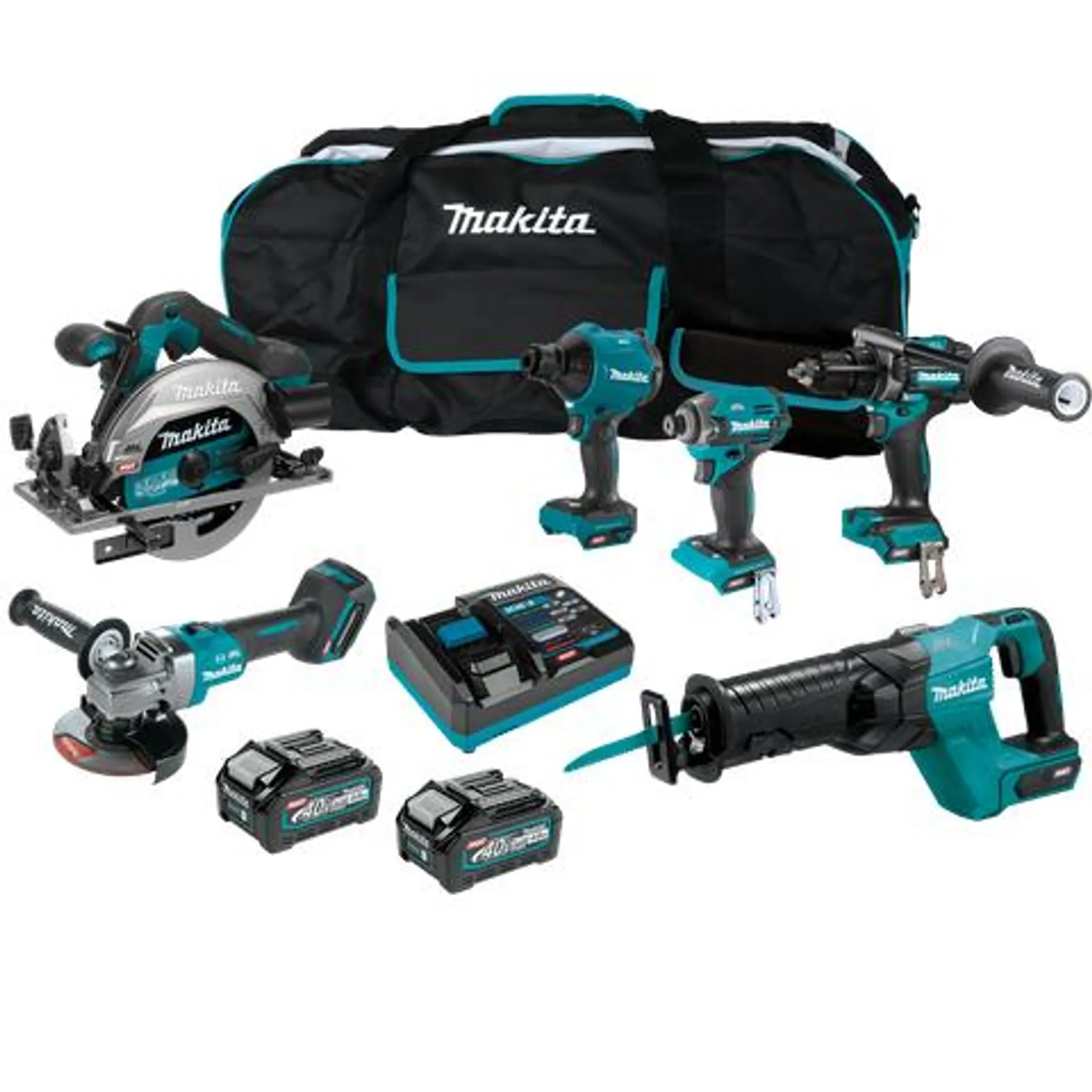 Makita XGT Cordless Combo Kit Brushless 205G 6pc 40V 4Ah