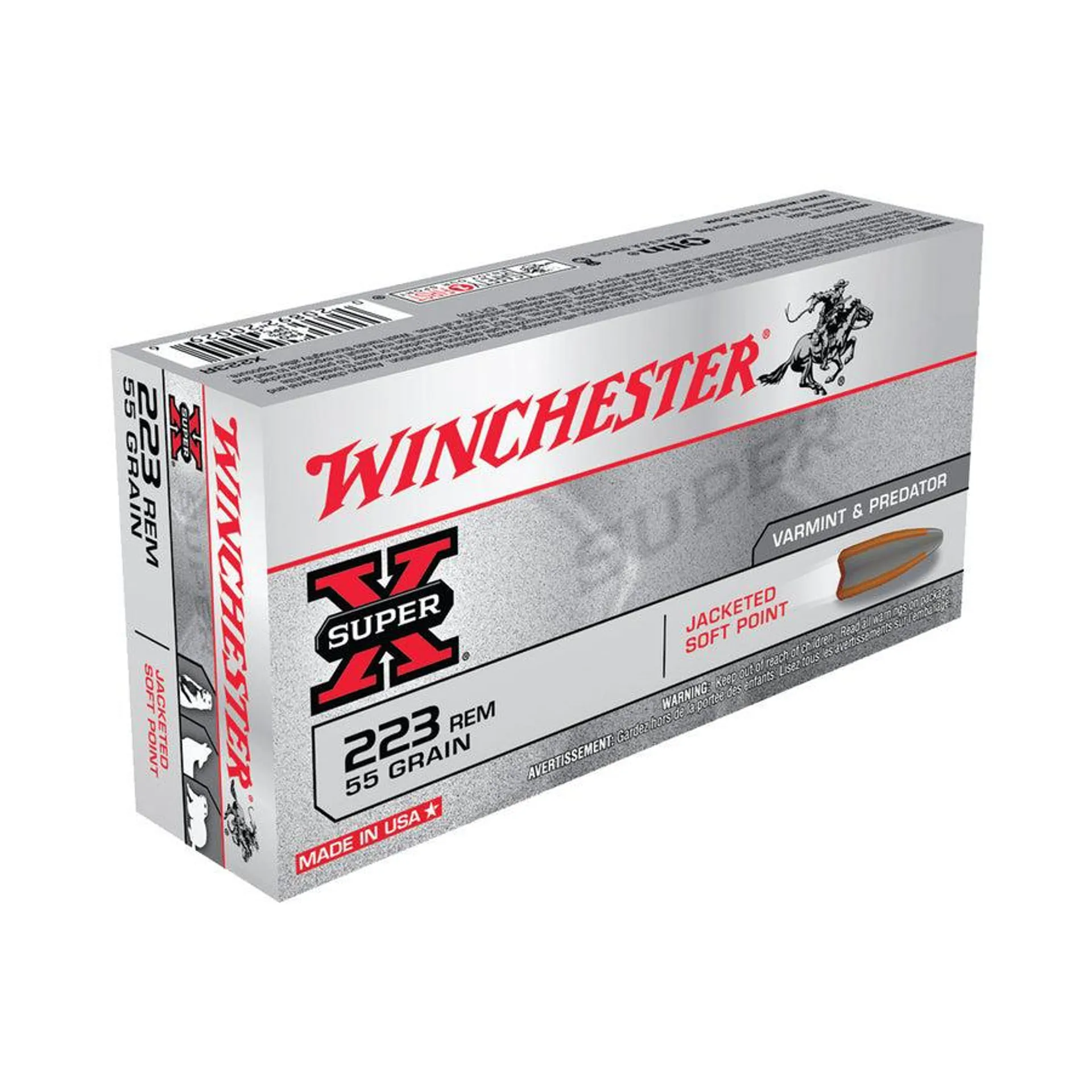 Winchester SuperX .223Rem 55gr PSP (20)