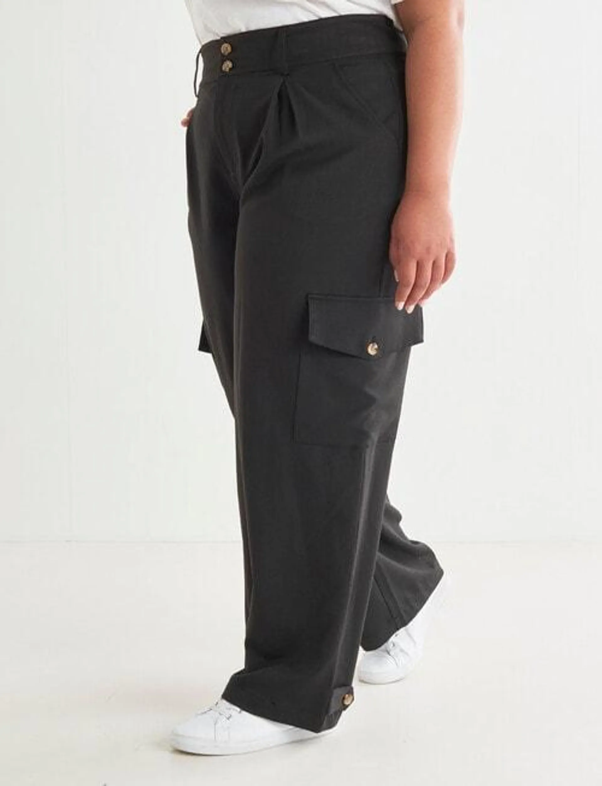 Studio Curve Utility Pant, Black