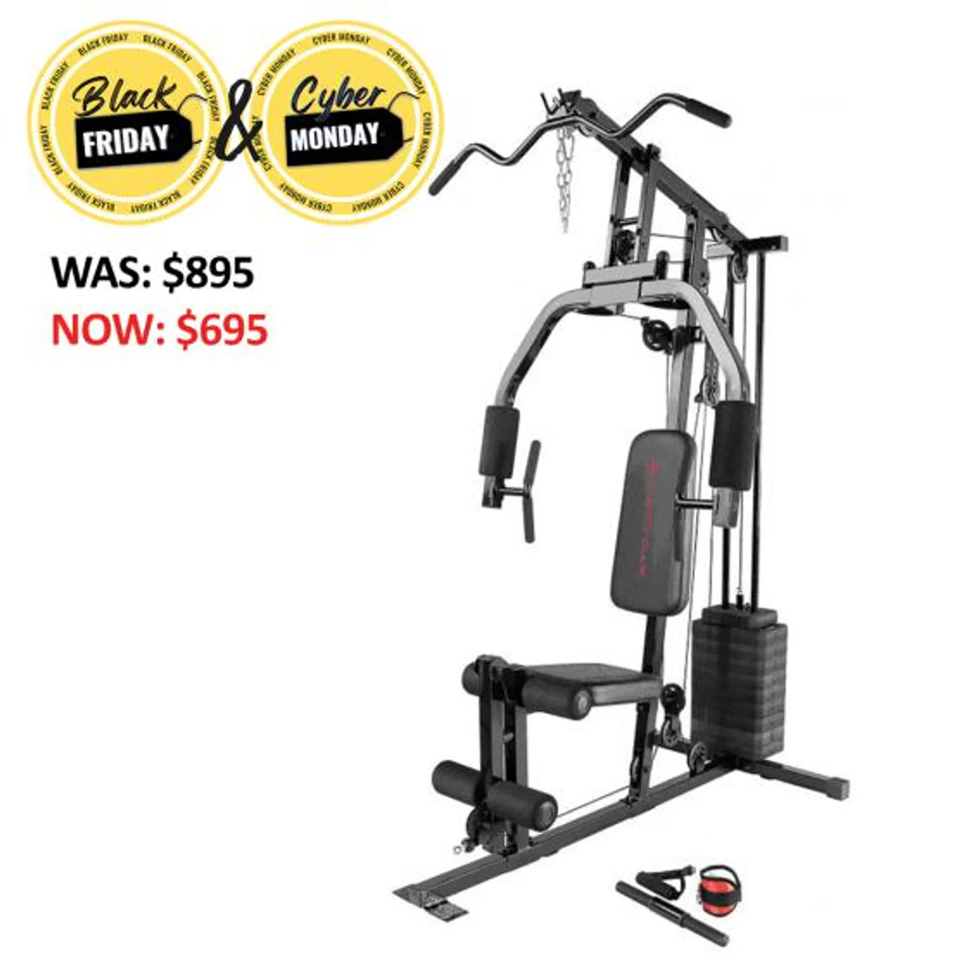 100LB HOME GYM - ONLY AVAILABLE IN ST JOHNS