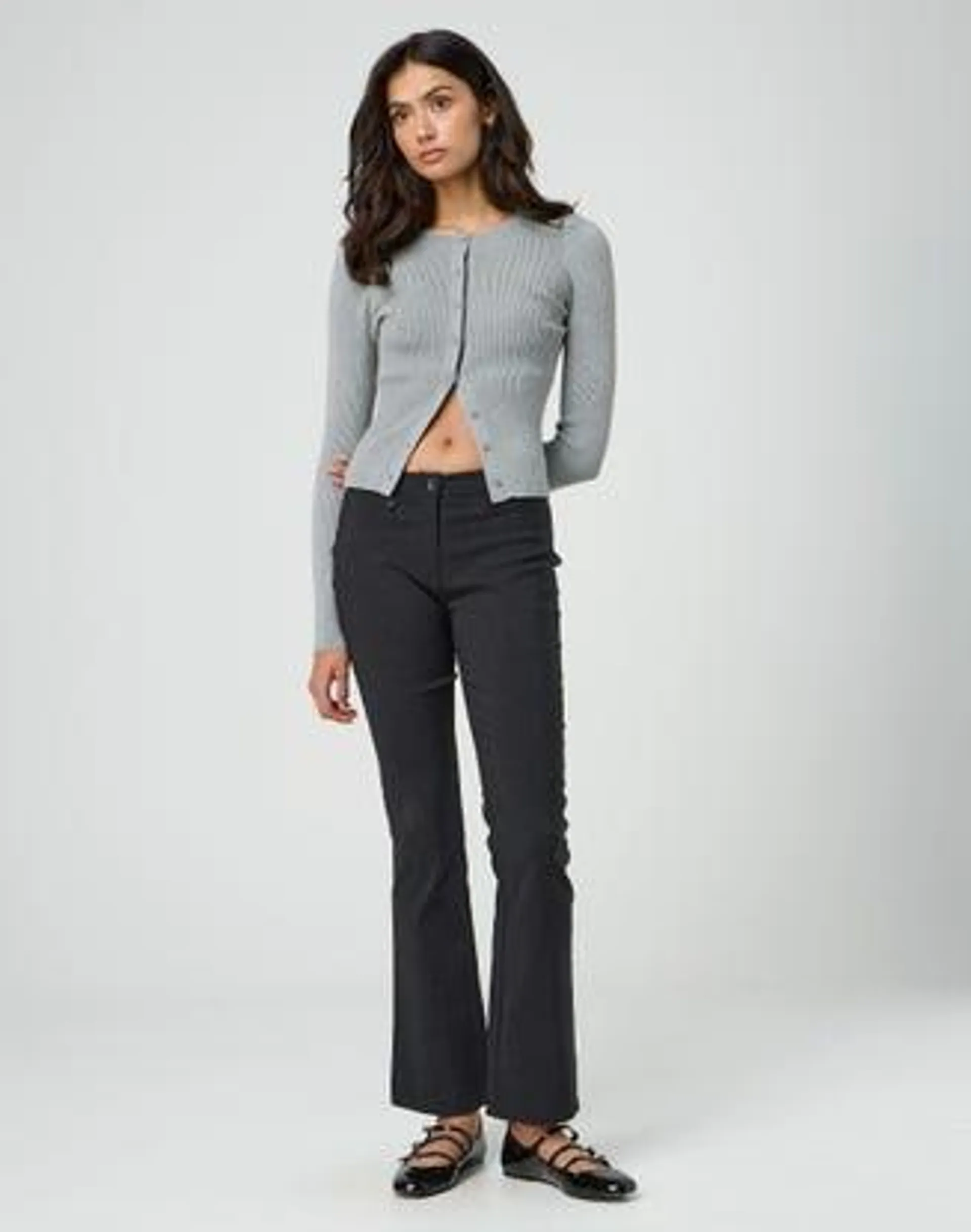 Tailored Pinstripe Low Rise Pant