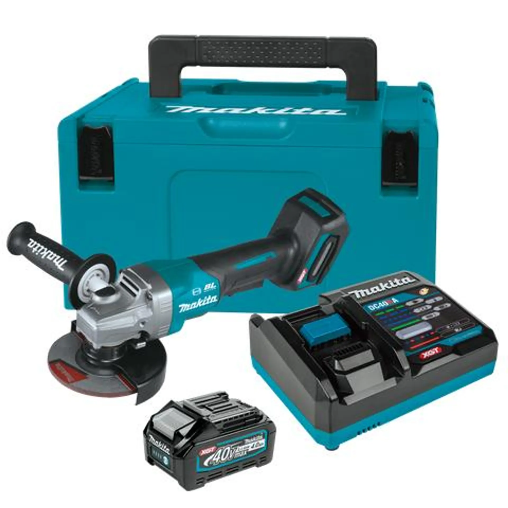 Makita XGT Cordless Angle Grinder Brushless Paddle 125mm 40V 4Ah x 1