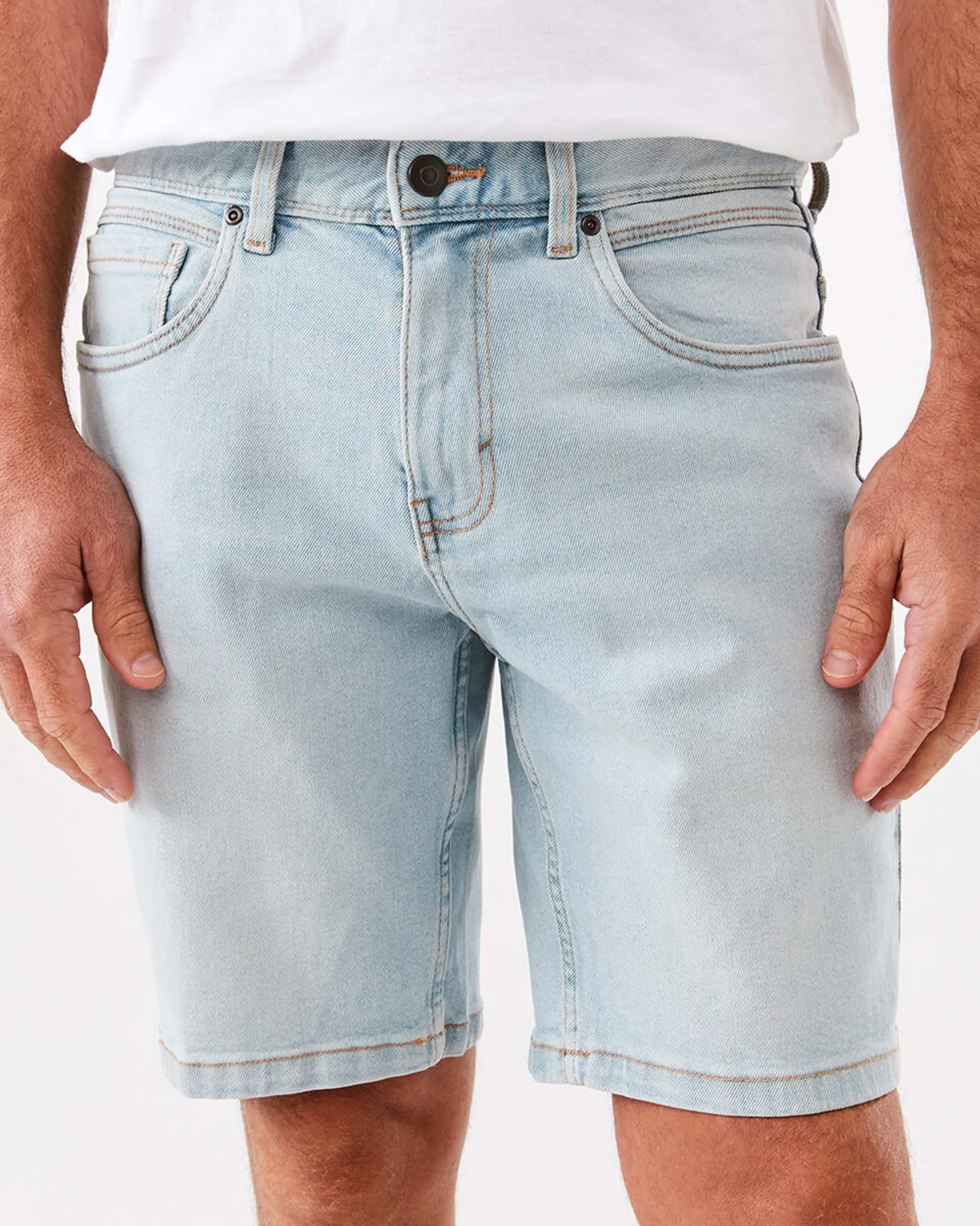 Slim Denim Shorts