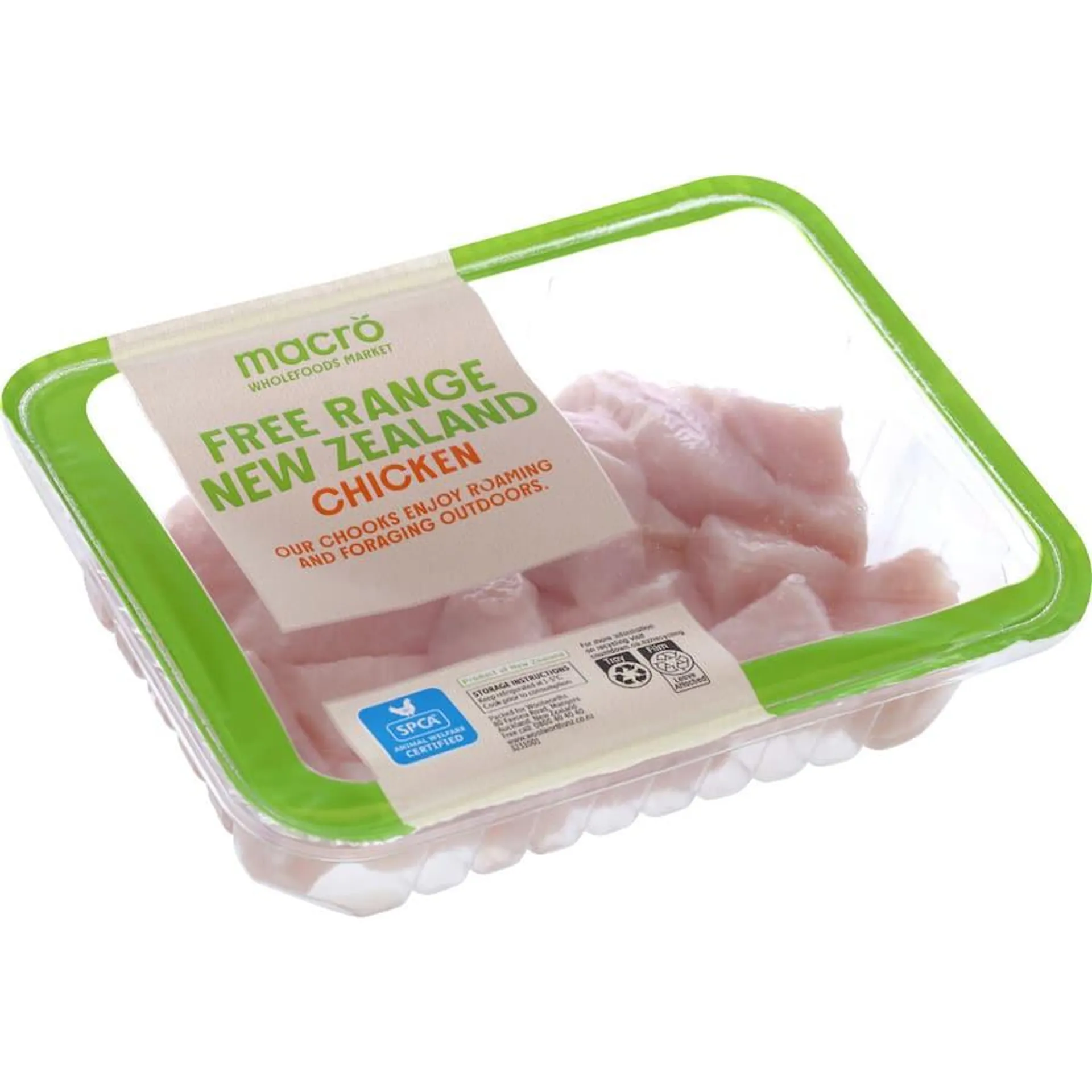 Macro Free Range NZ Diced Chicken