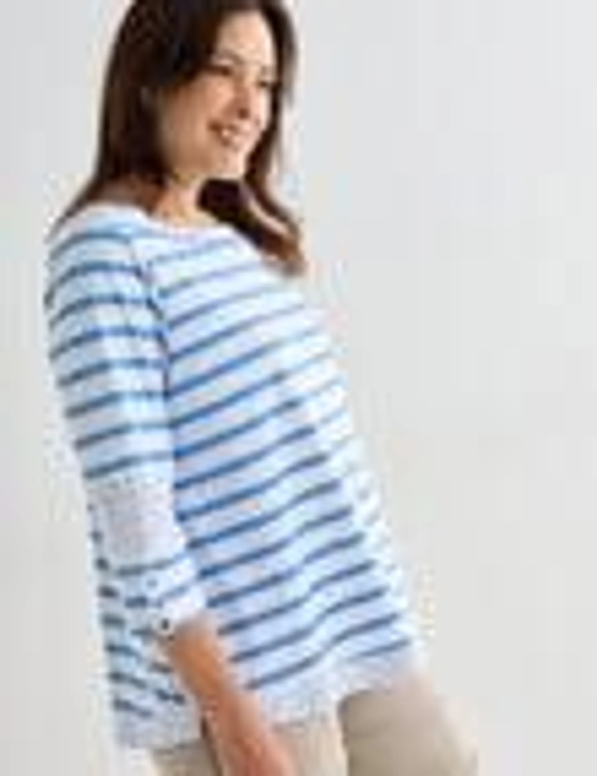 Line 7 Stripe Raydar Stripe Top, Blue & White