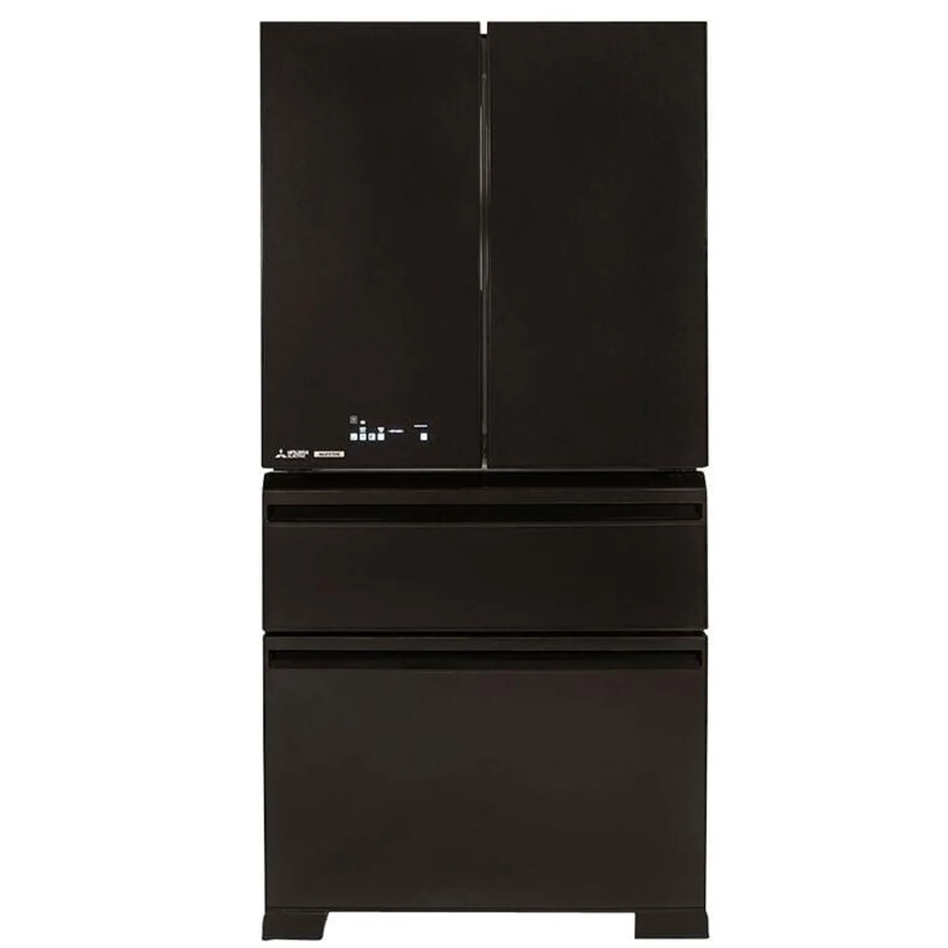 Mitsubishi Electric 564L French Door Fridge Freezer - Black Glass