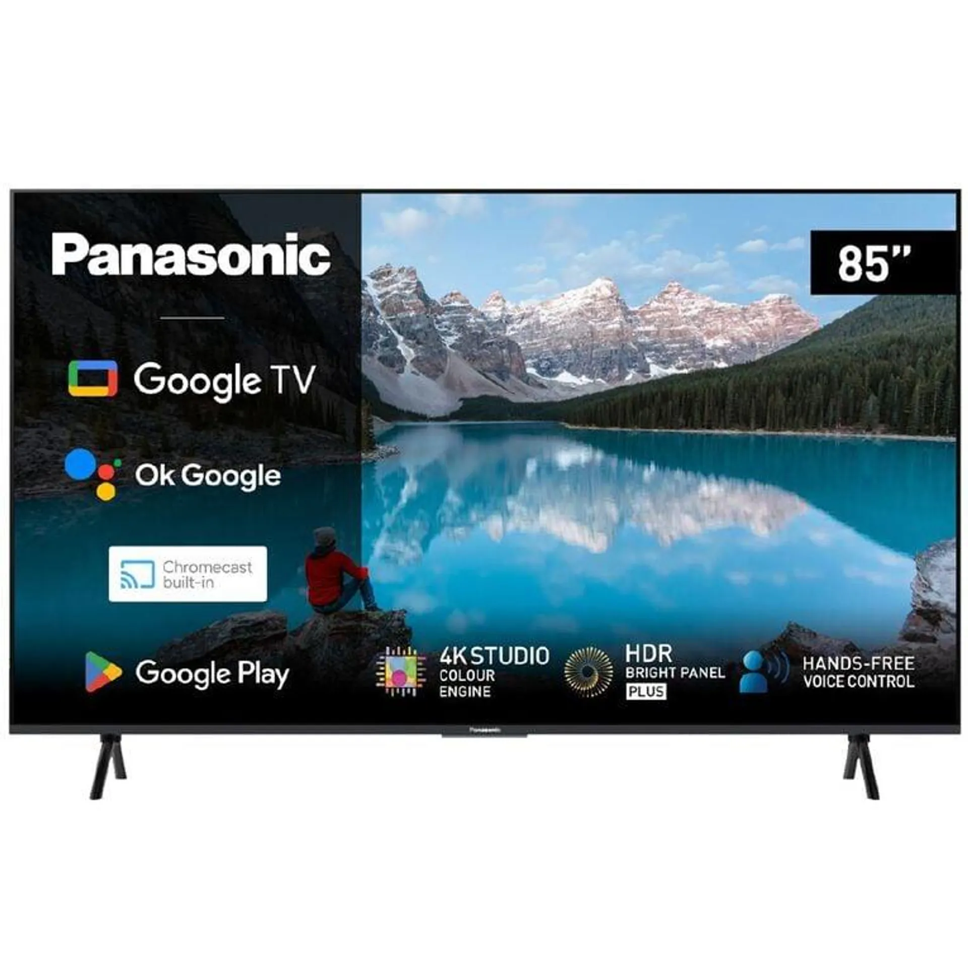 Panasonic 85 inch 4K LED TV with Google TV and Chromecast