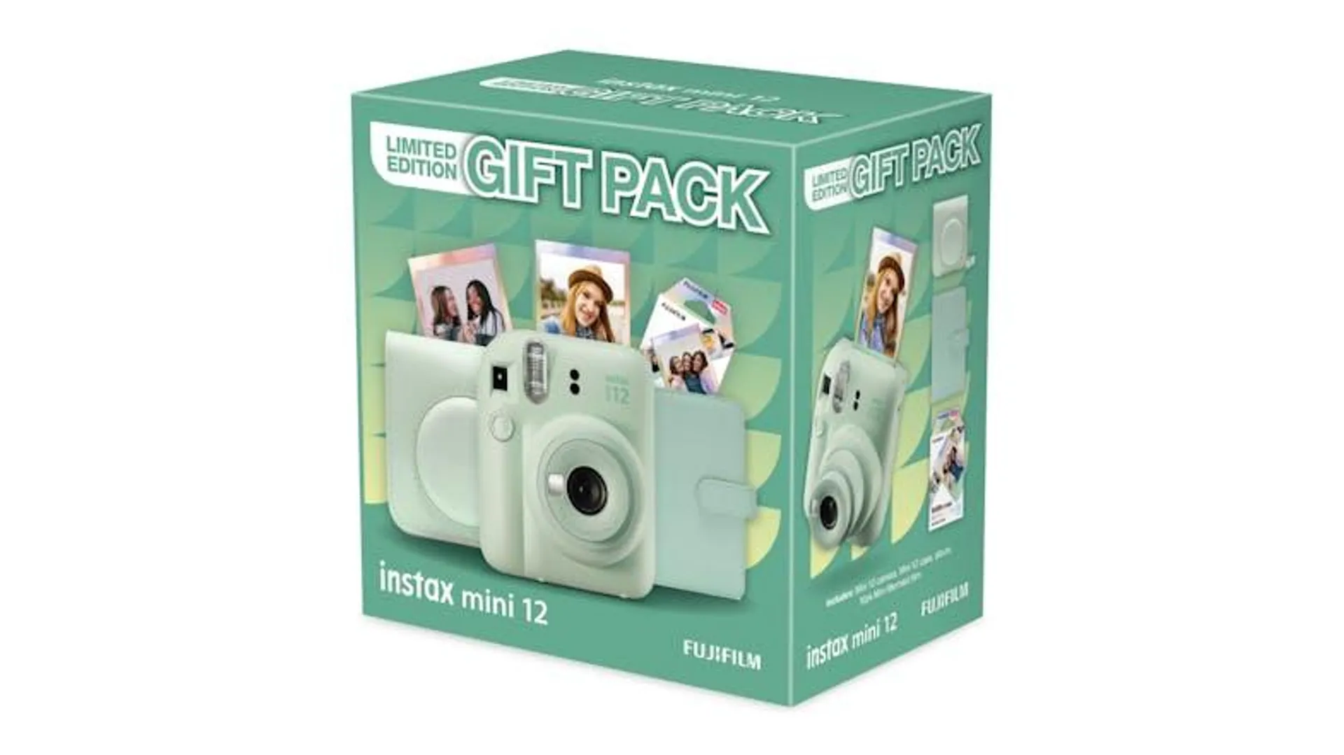 Instax Mini 12 Instant Film Camera - Mint Green (2024 Limited Edition Gift Pack)