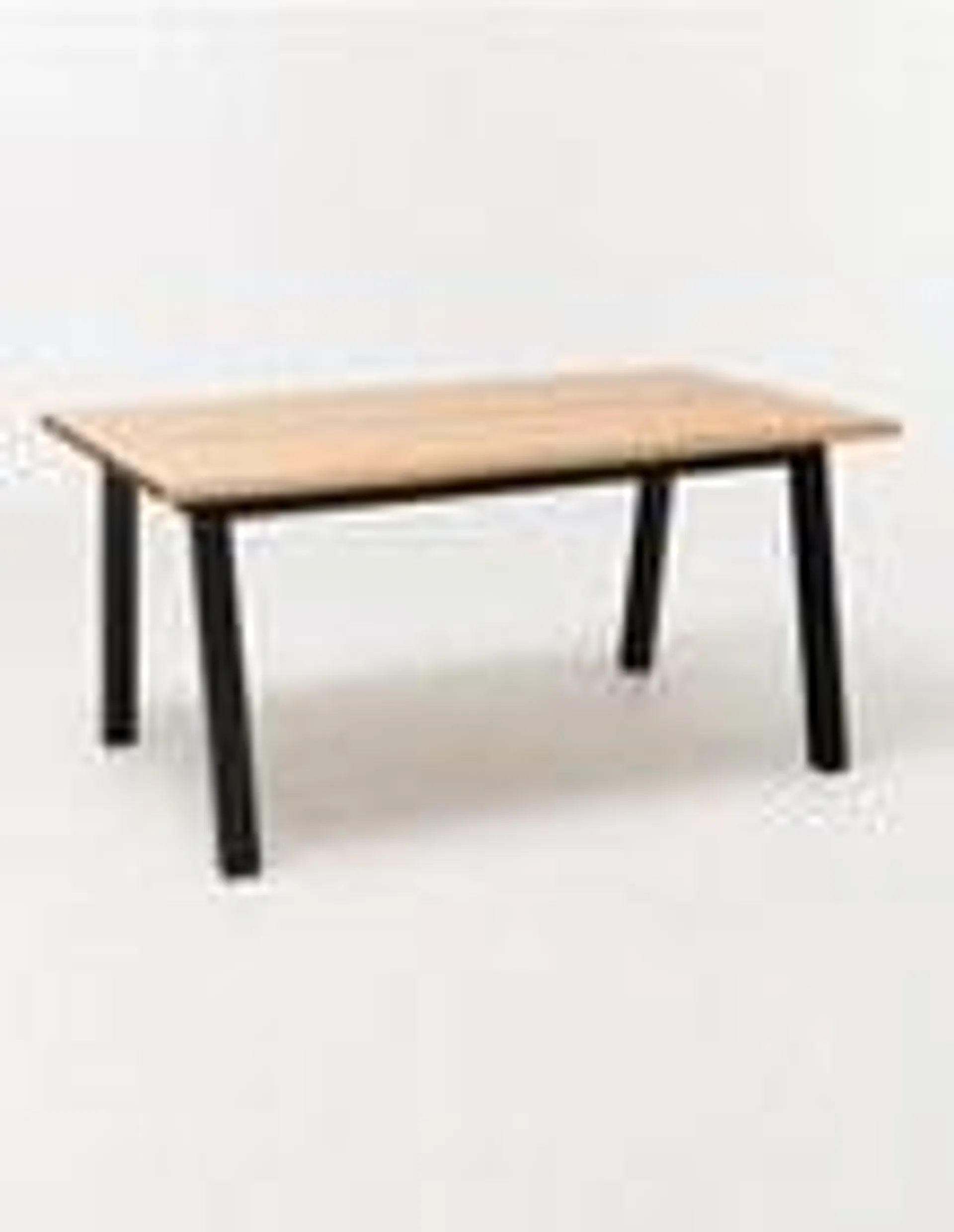 LUCA Portland Dining Table 1.6m, Natural/Black