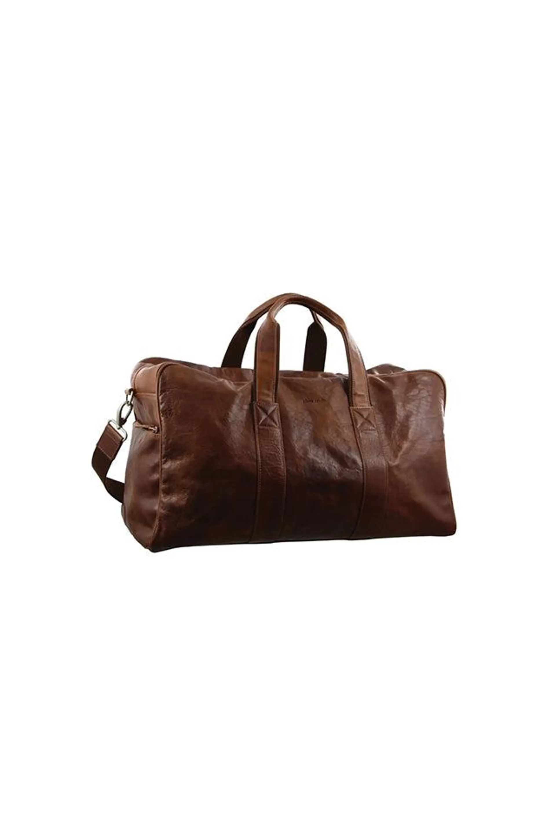 Rustic Leather Overnight Bag