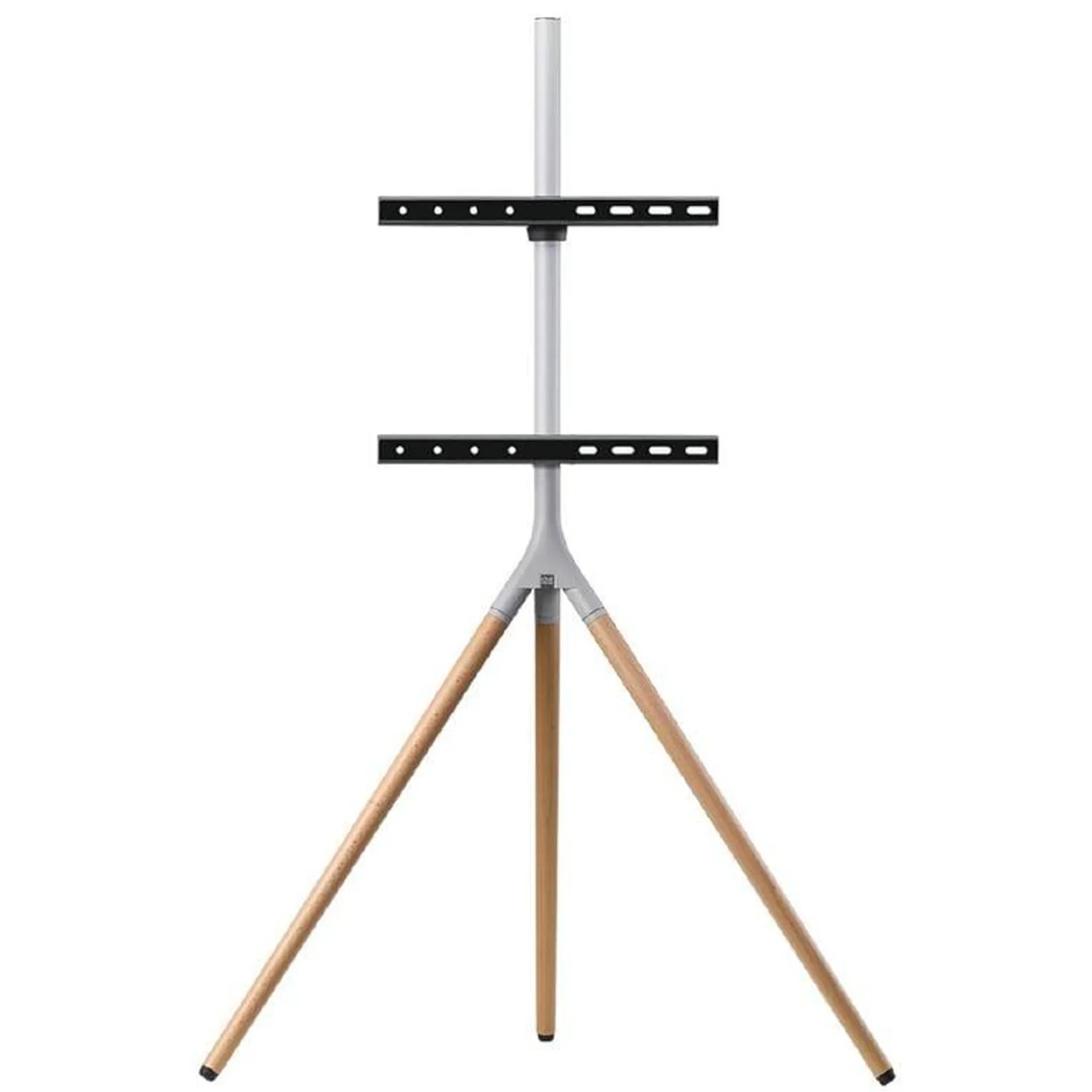 One for All Universal Tripod TV Stand Oak & Silver Grey