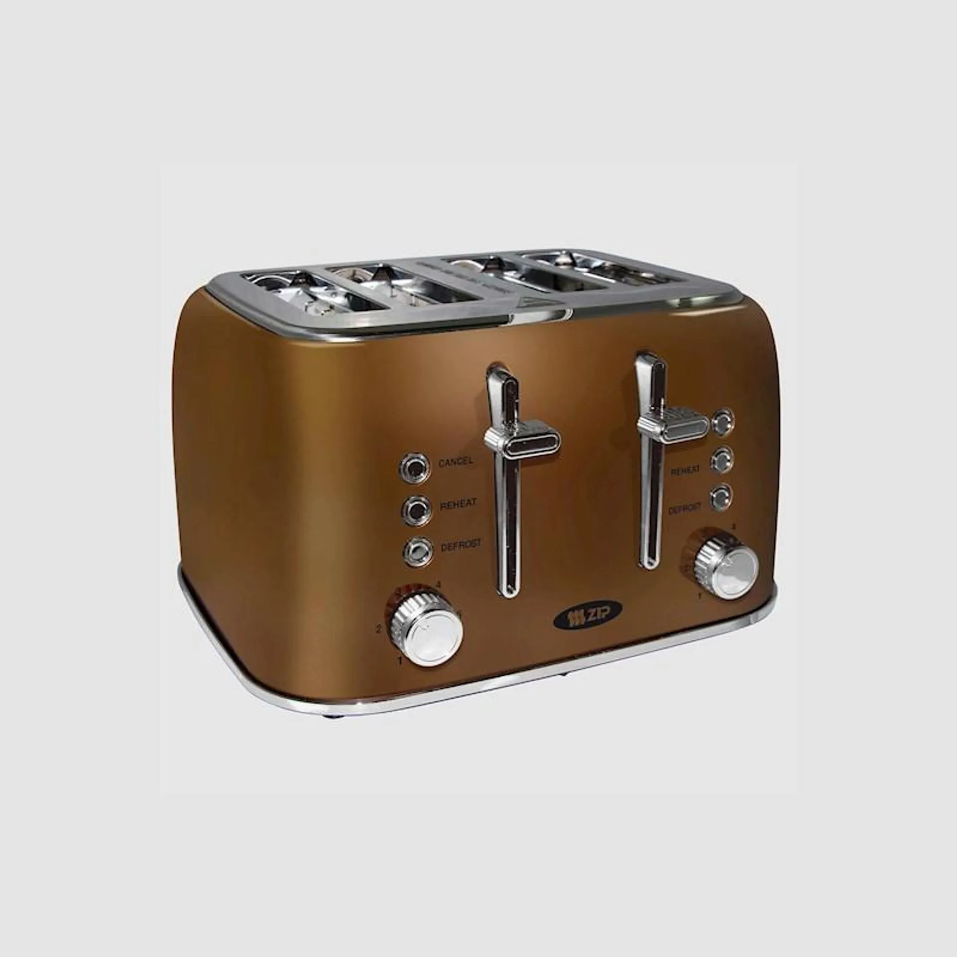 Zip Vintage Copper Toaster 4 Slice