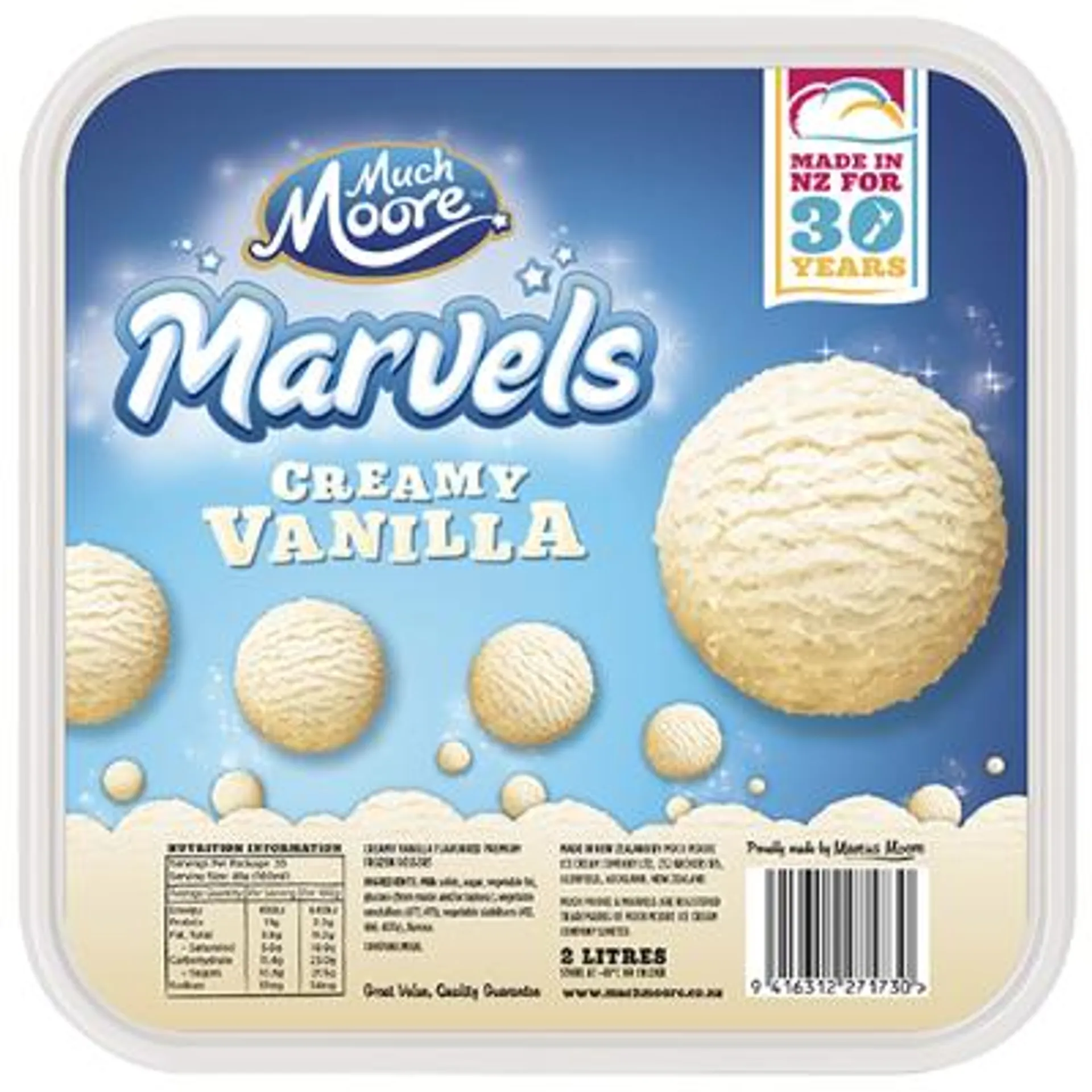 Much Moore Marvels Creamy Vanilla Ice Cream