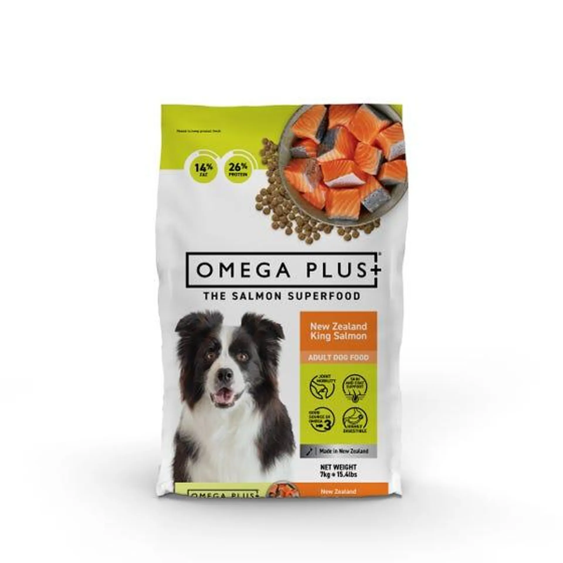 Omega Plus King Salmon Dry Dog Food 7kg