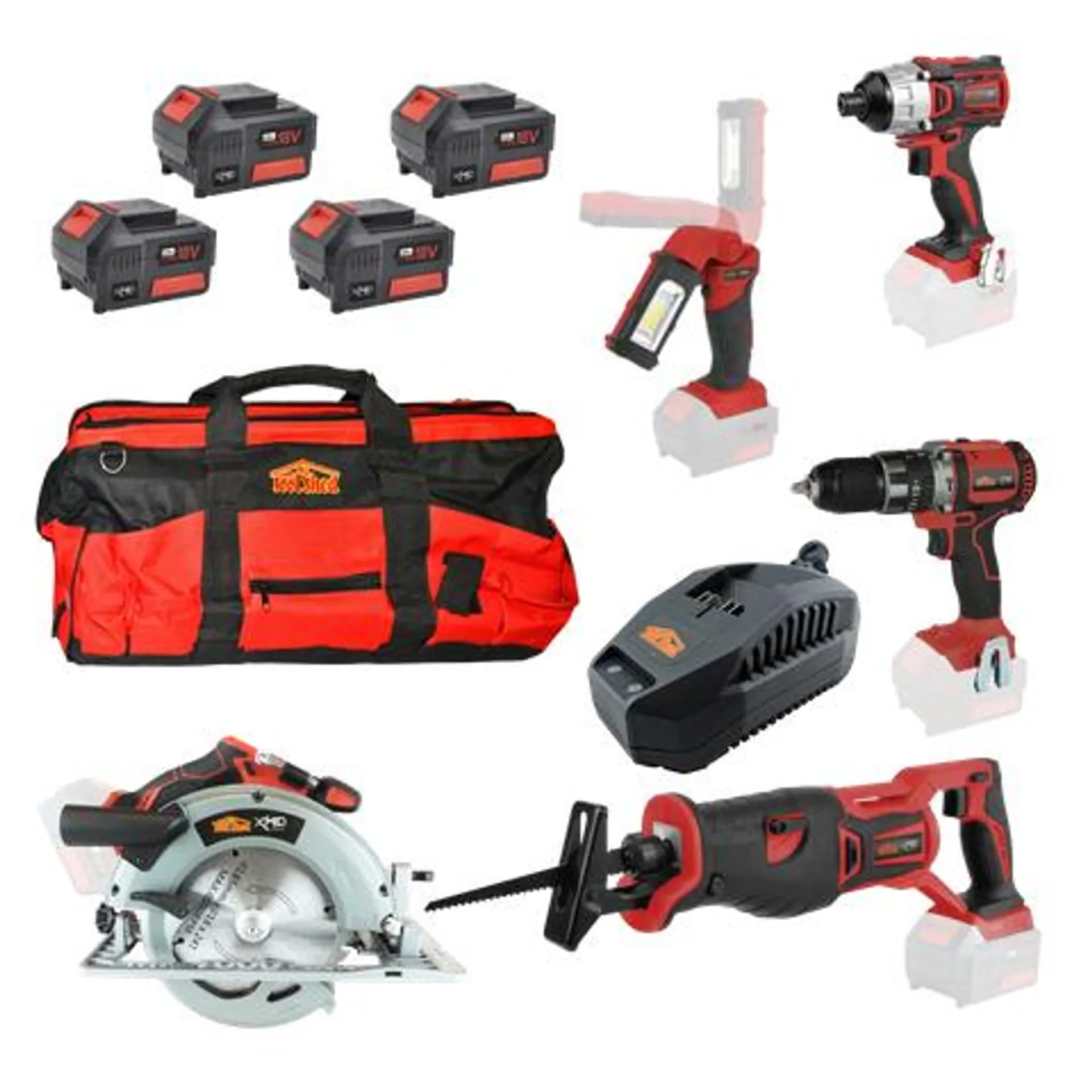 XHD Lithium Cordless Brushless Combo Kit 5pc 18V 3Ah