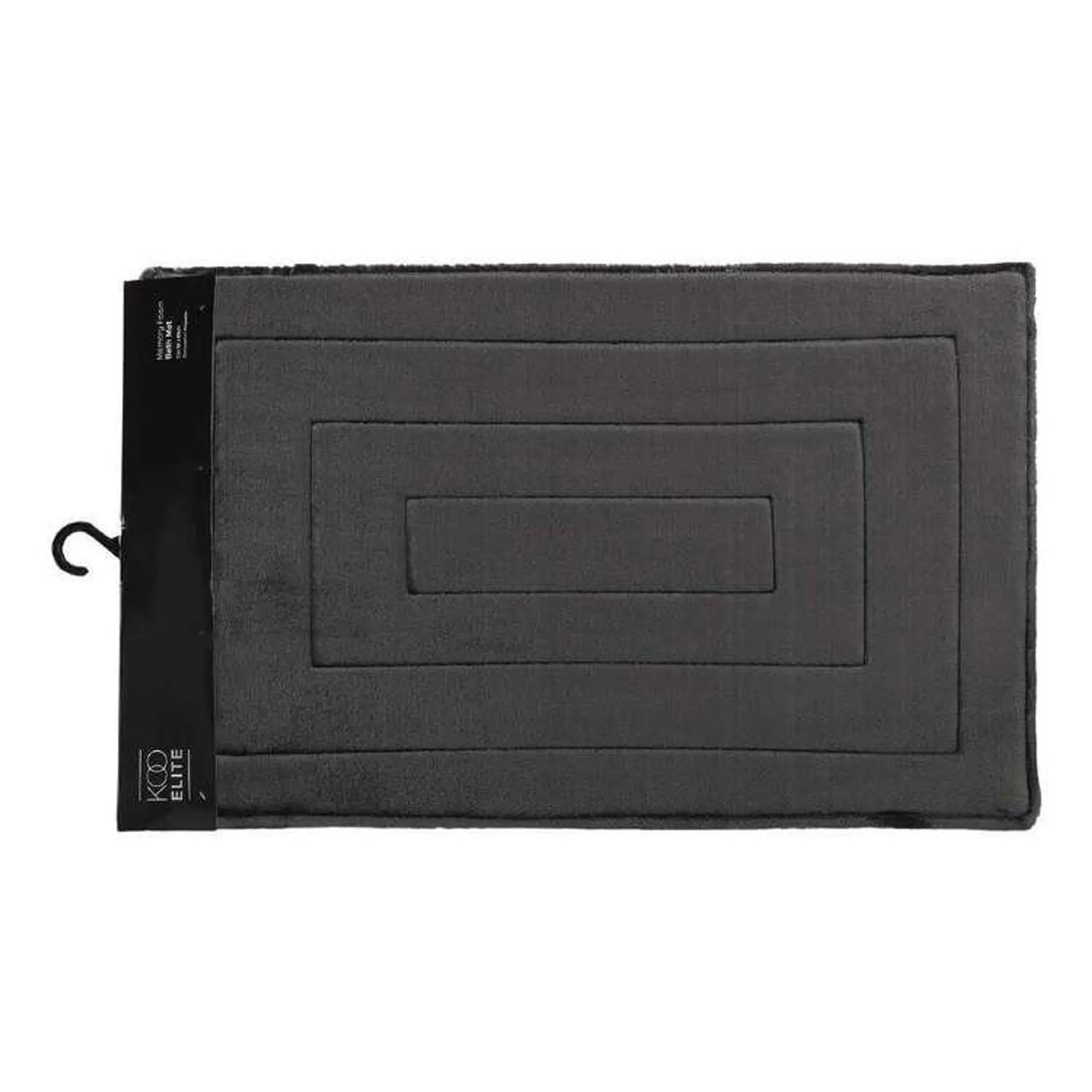 KOO Elite Memory Foam Bath Mat Charcoal Bath Mat